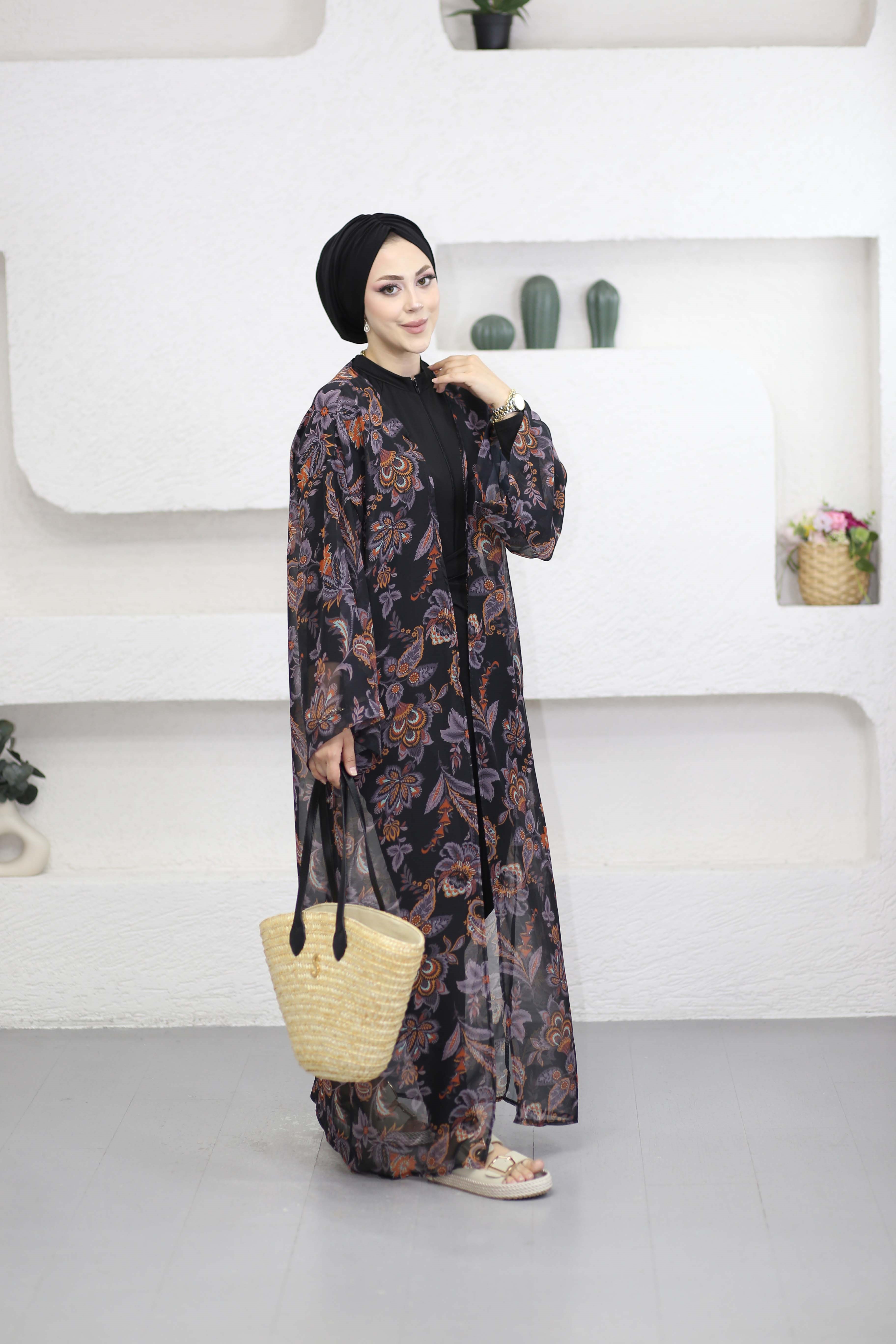Desenli Kimono Kiremit 0002