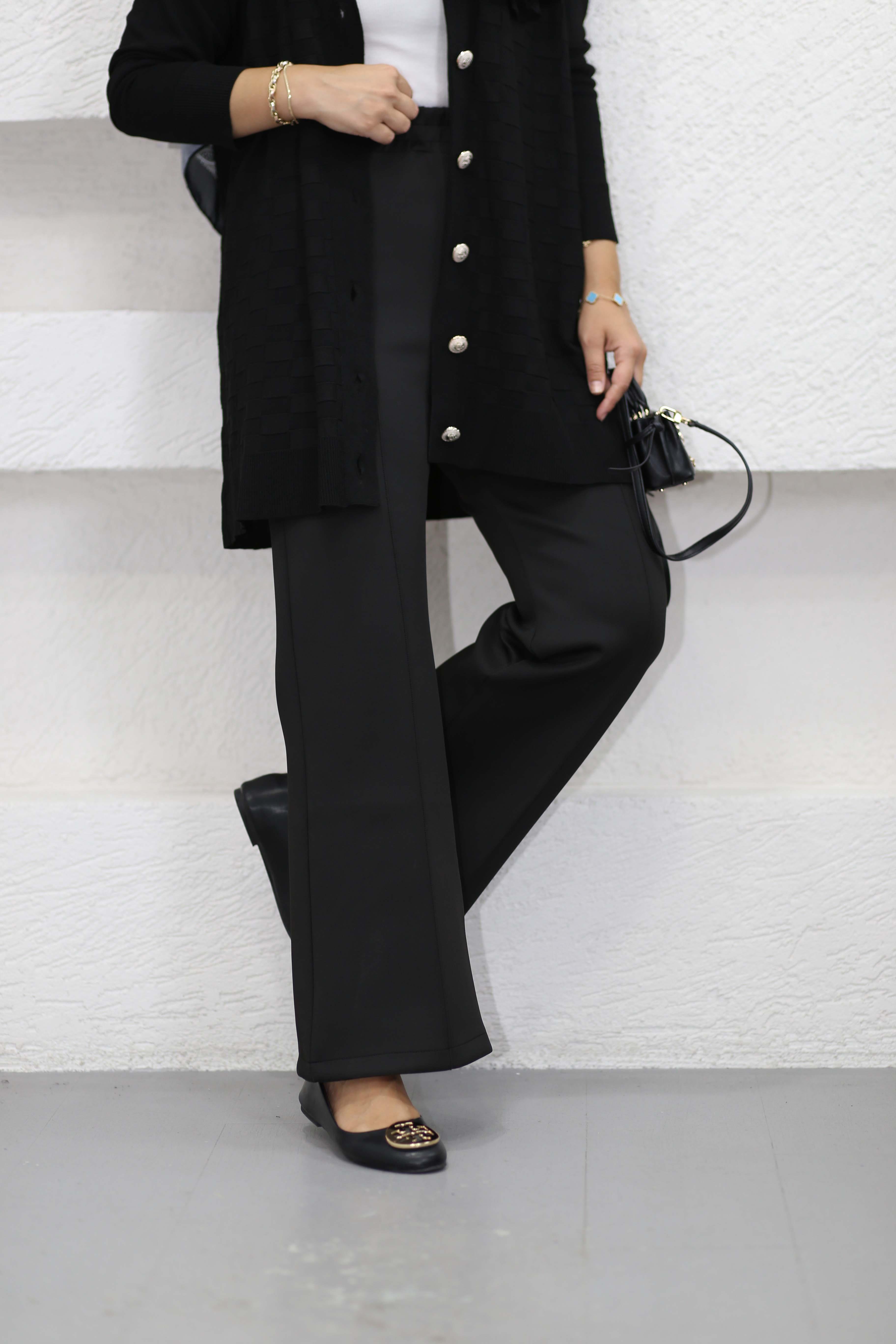 İspanyol Scuba Pantolon Siyah 26015