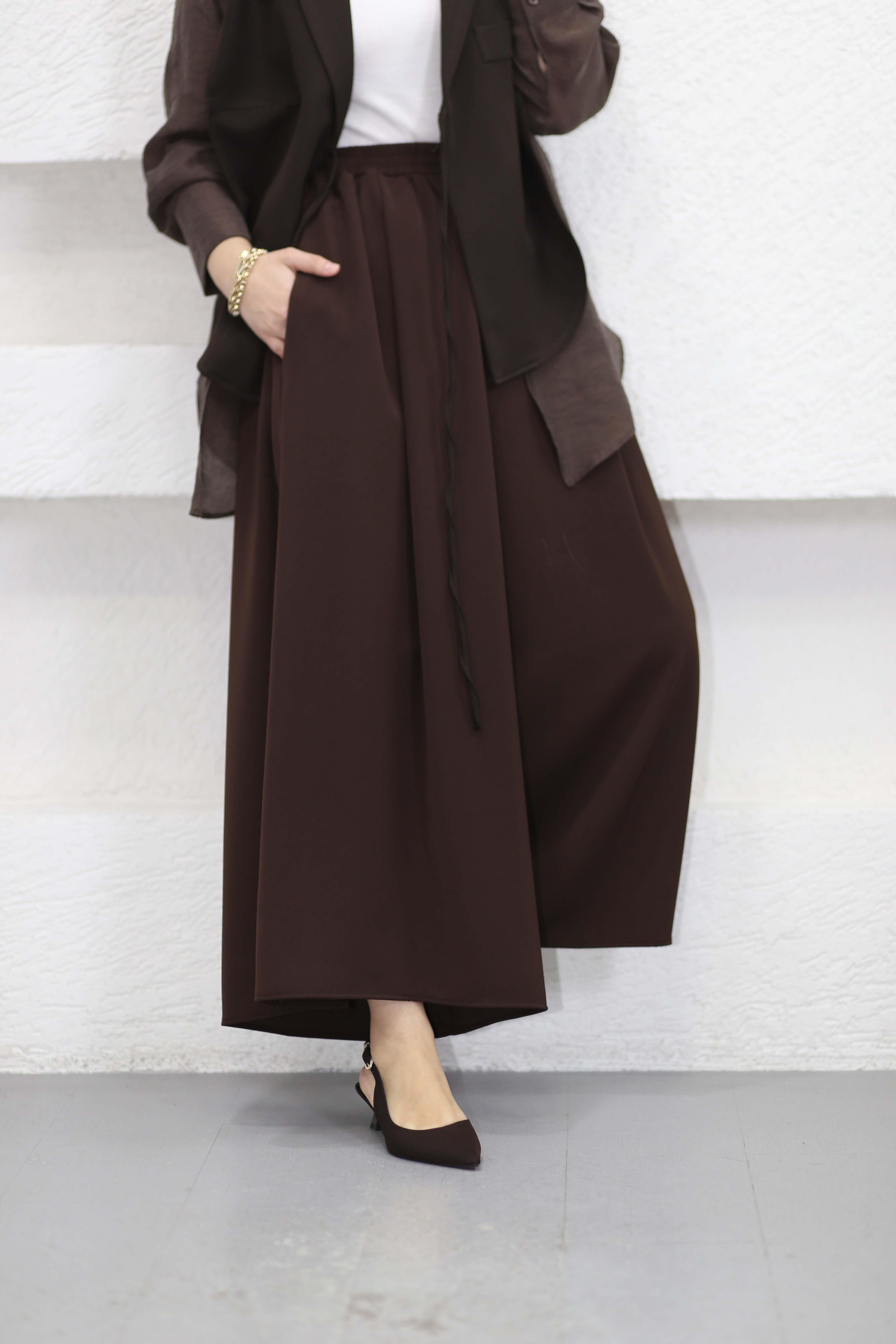 Palazzo pantolon Kahverengi 1608