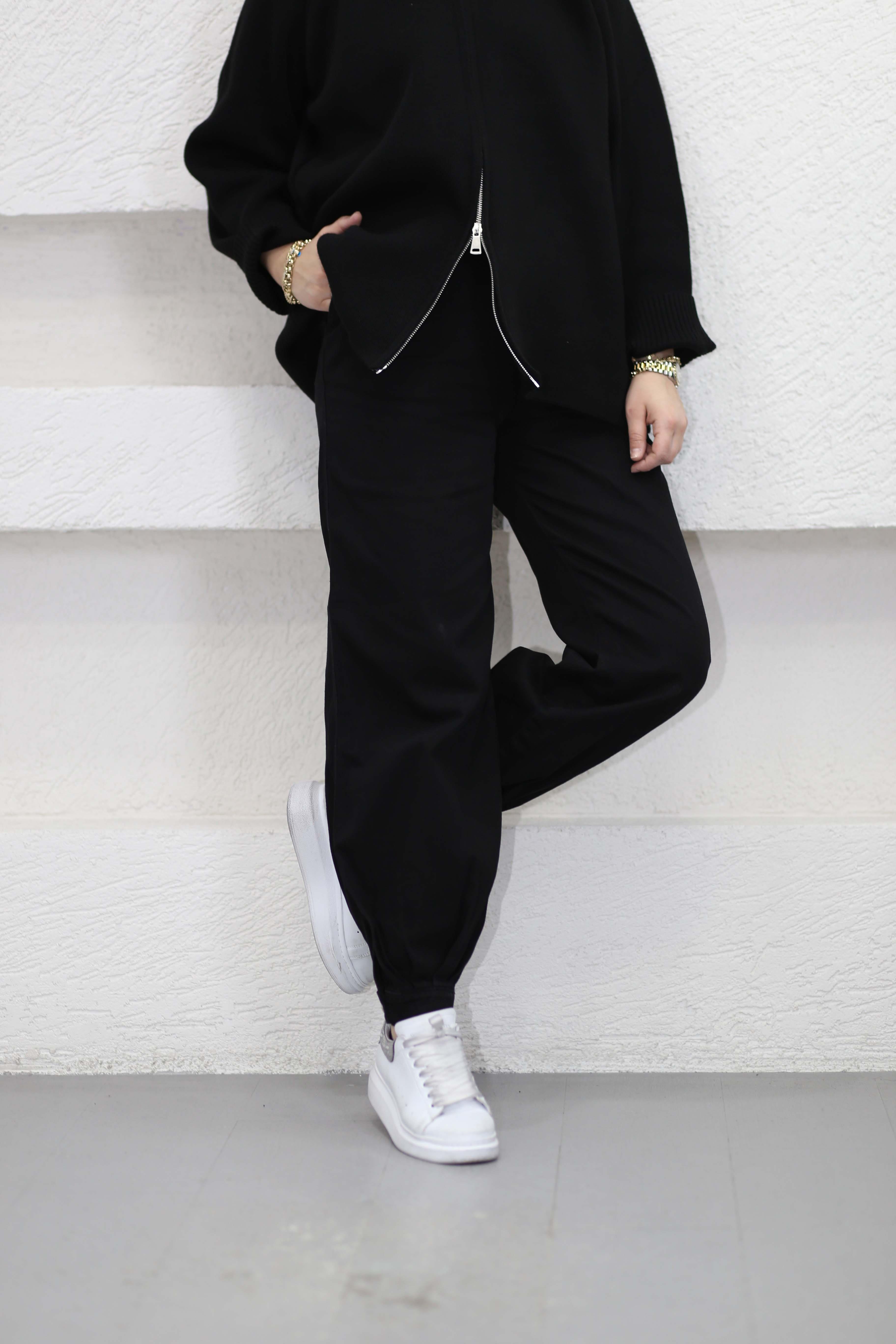 Denim Balon Pantolon Siyah 2800