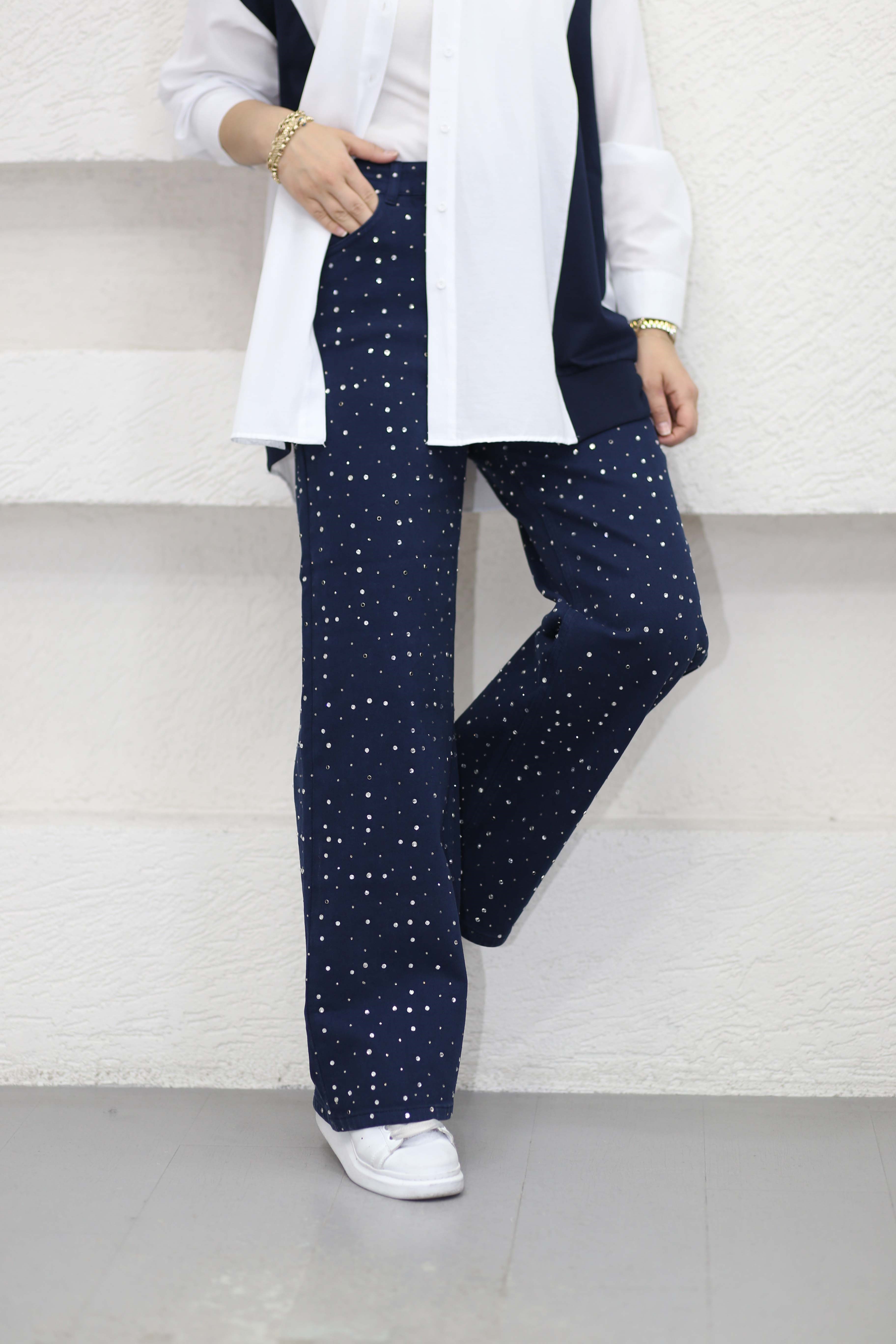 Elmas Pantolon Lacivert 2810