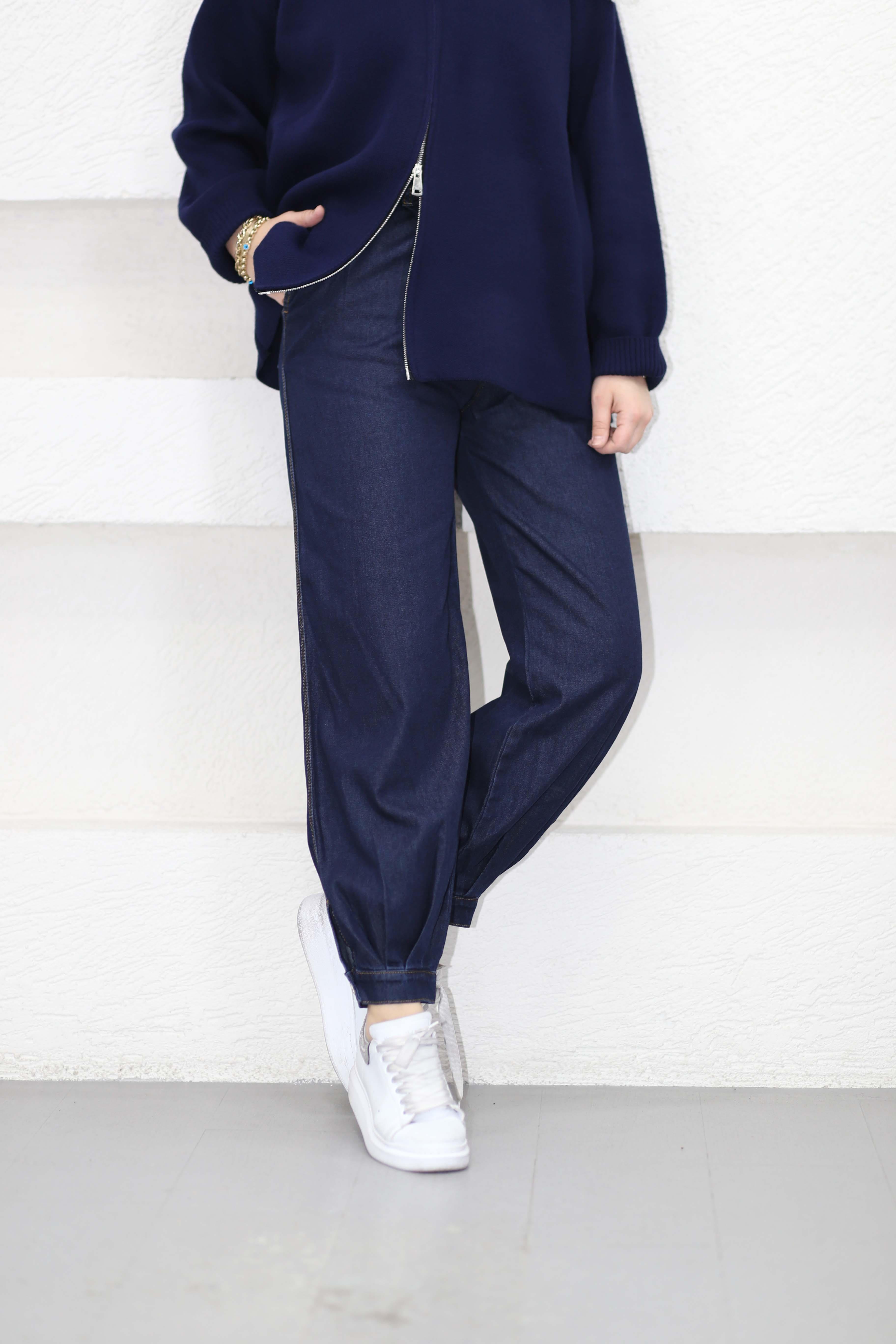 Denim Balon Pantolon Koyu Mavi 2800
