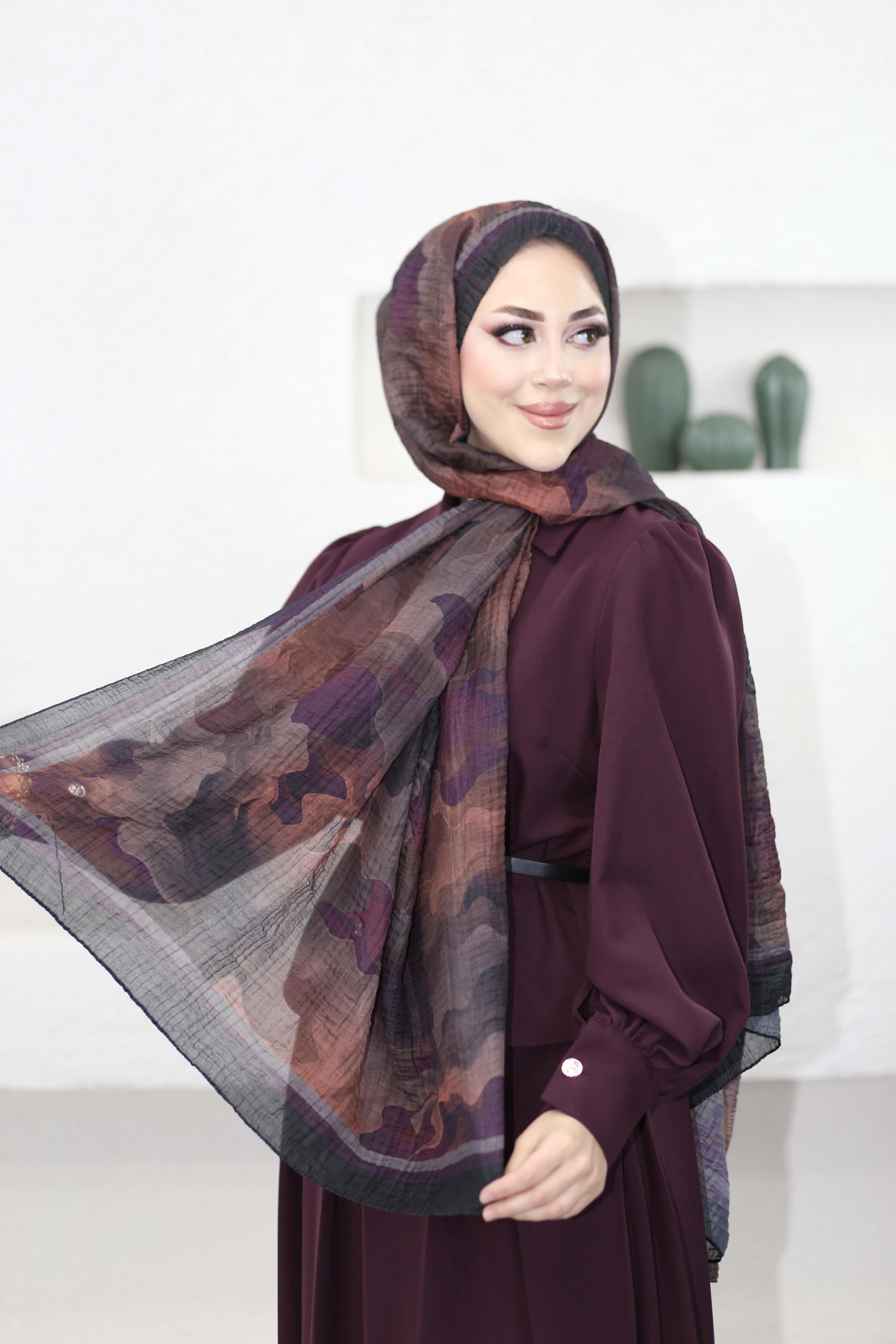 Bella Müslin Şal Siyah 1511