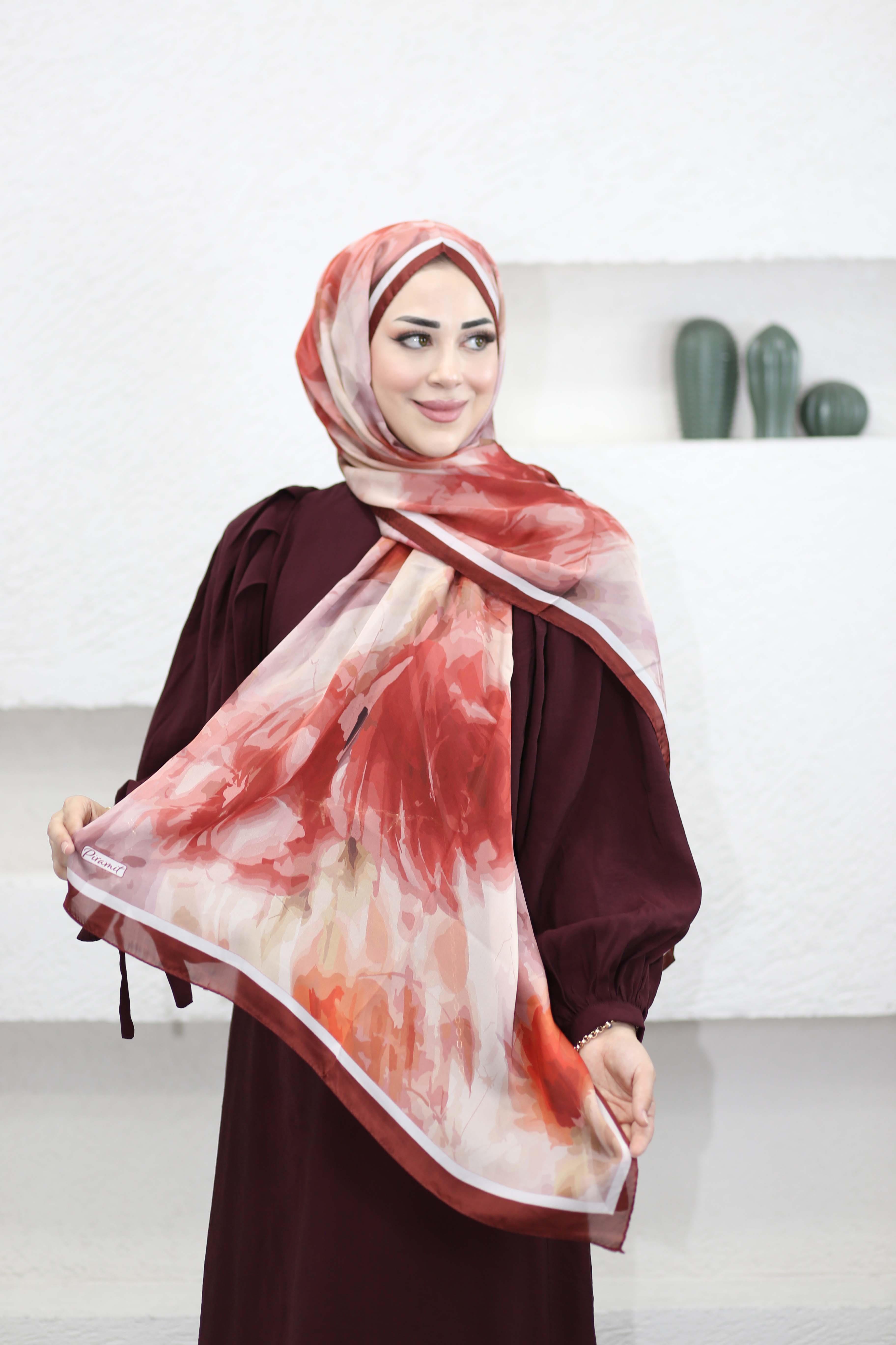 Piramit Şal Bordo 8002