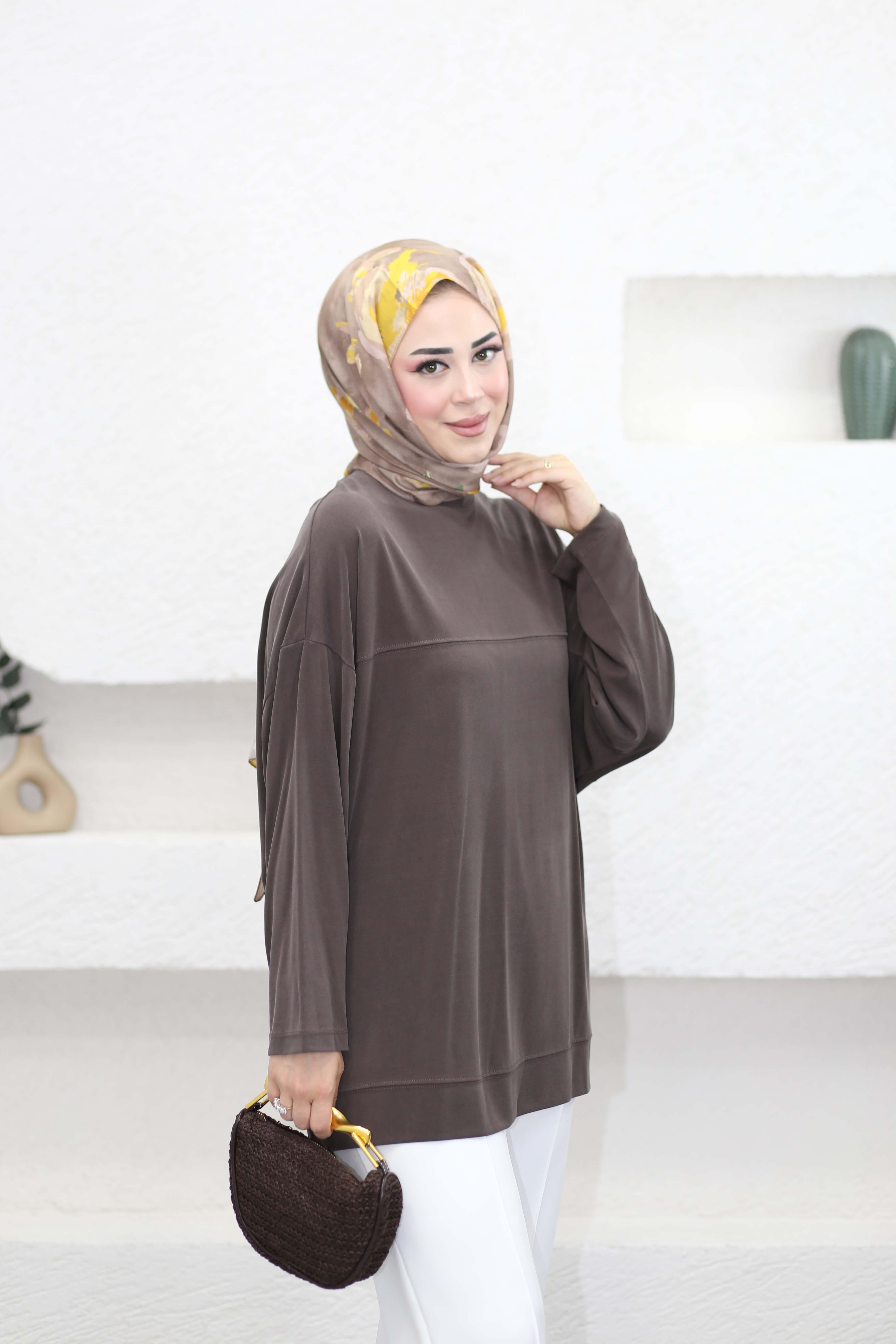Yarasa Kol Modal Sweat Kahverengi 35341
