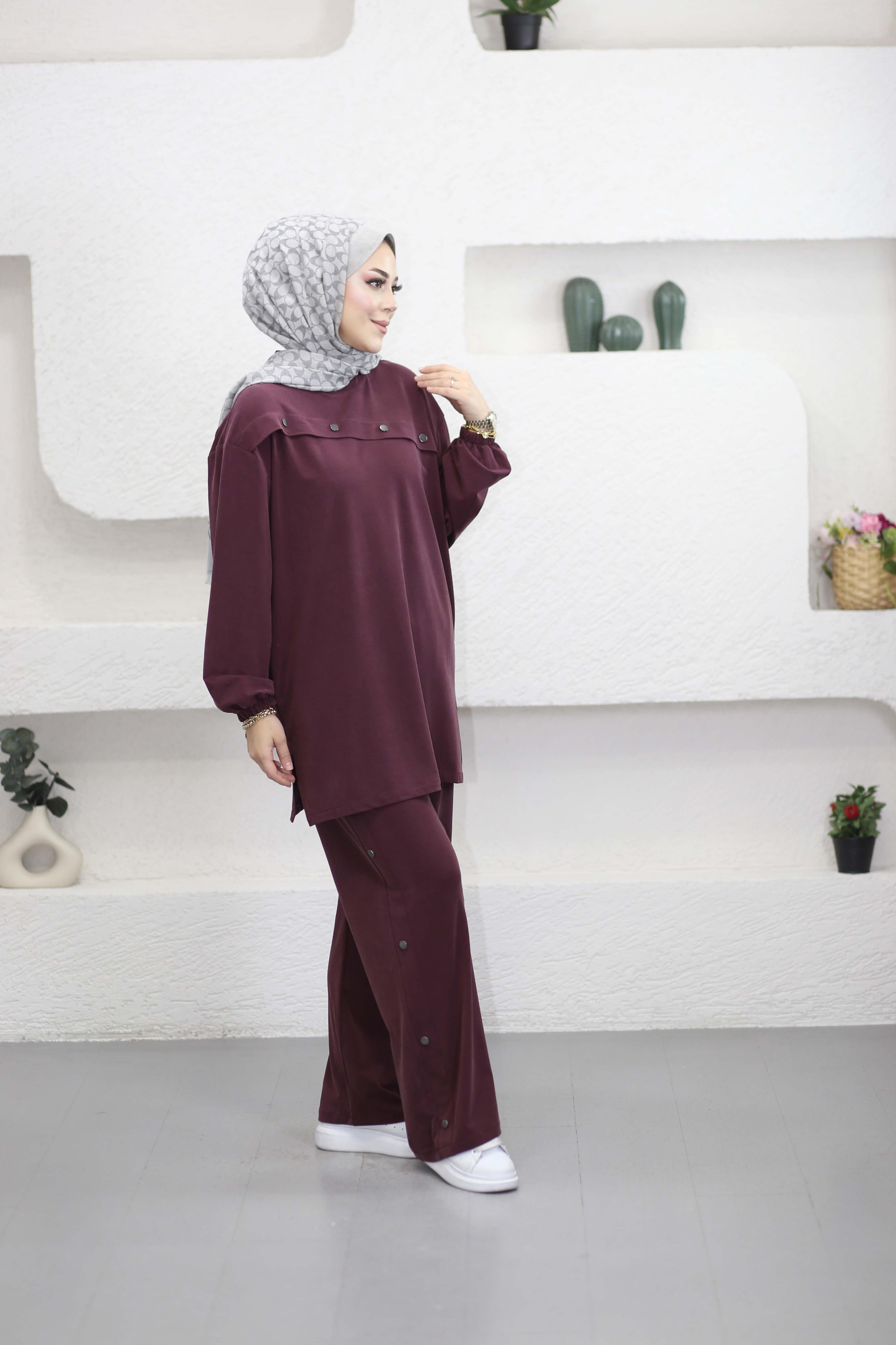 Çıtçıt Kapamalı Takım Bordo 4907