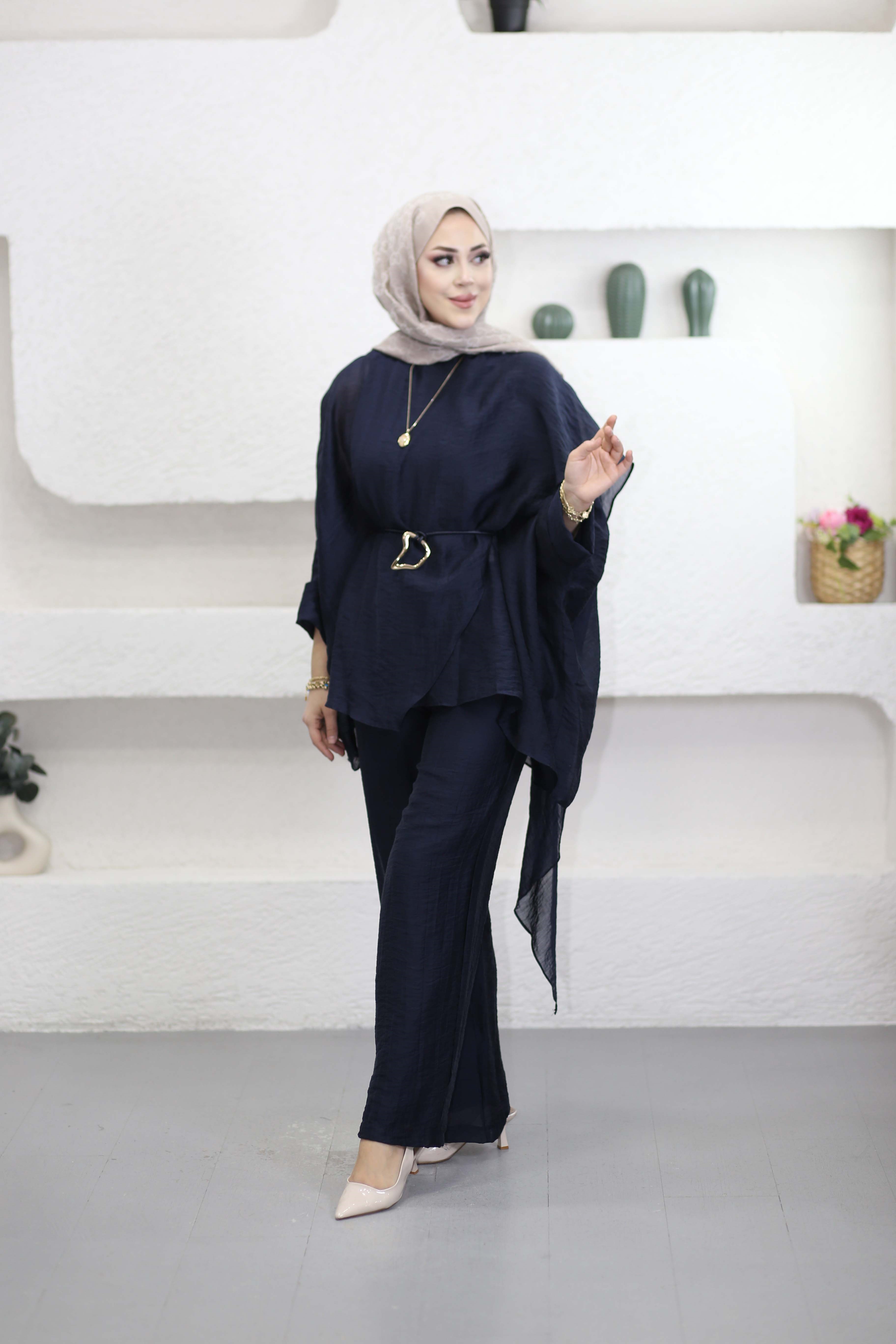 Asude Takım Lacivert 22858