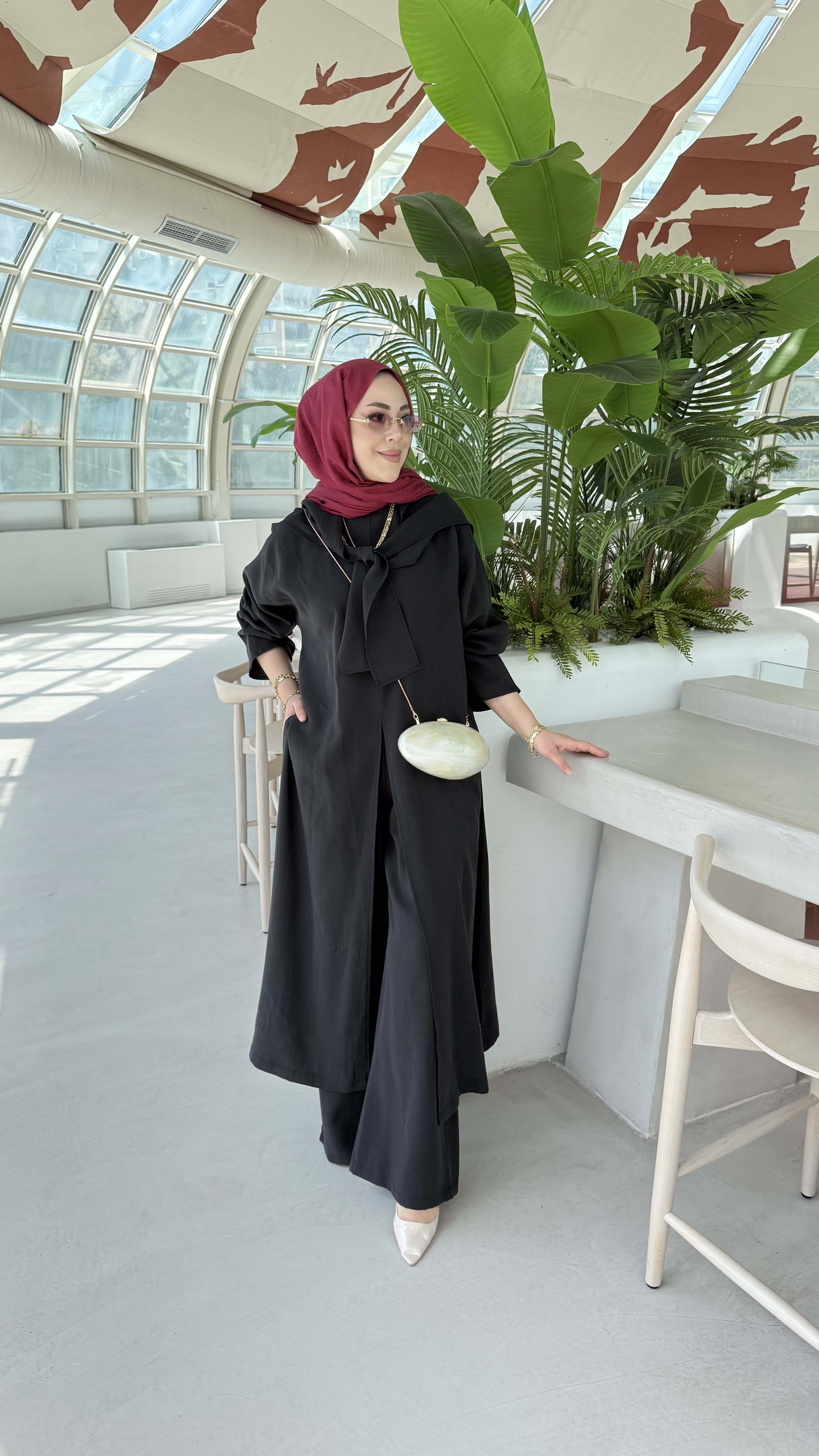 Feraye Takım Siyah 8492