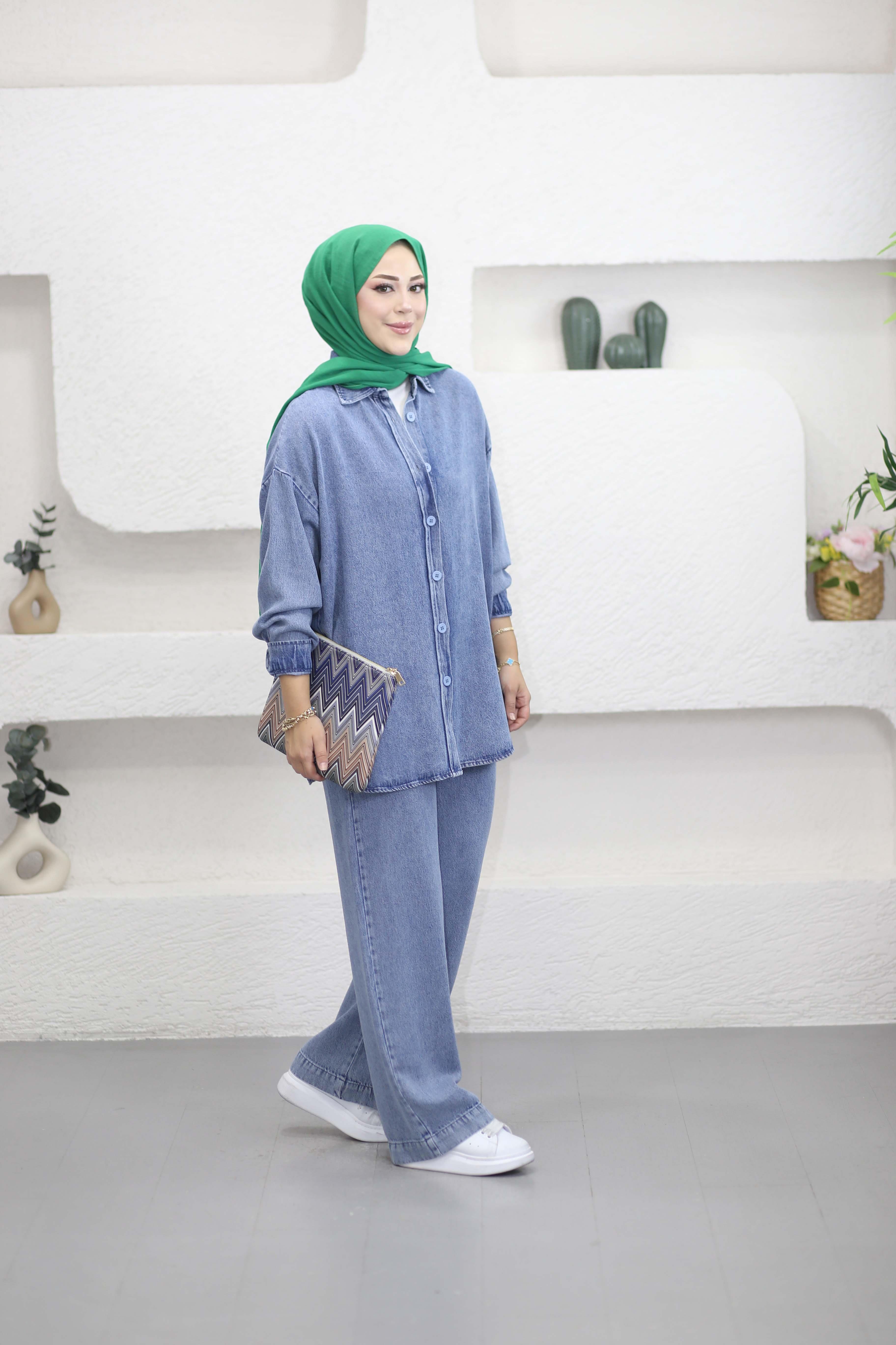 Sena Denim Takım Açık Mavi 7415