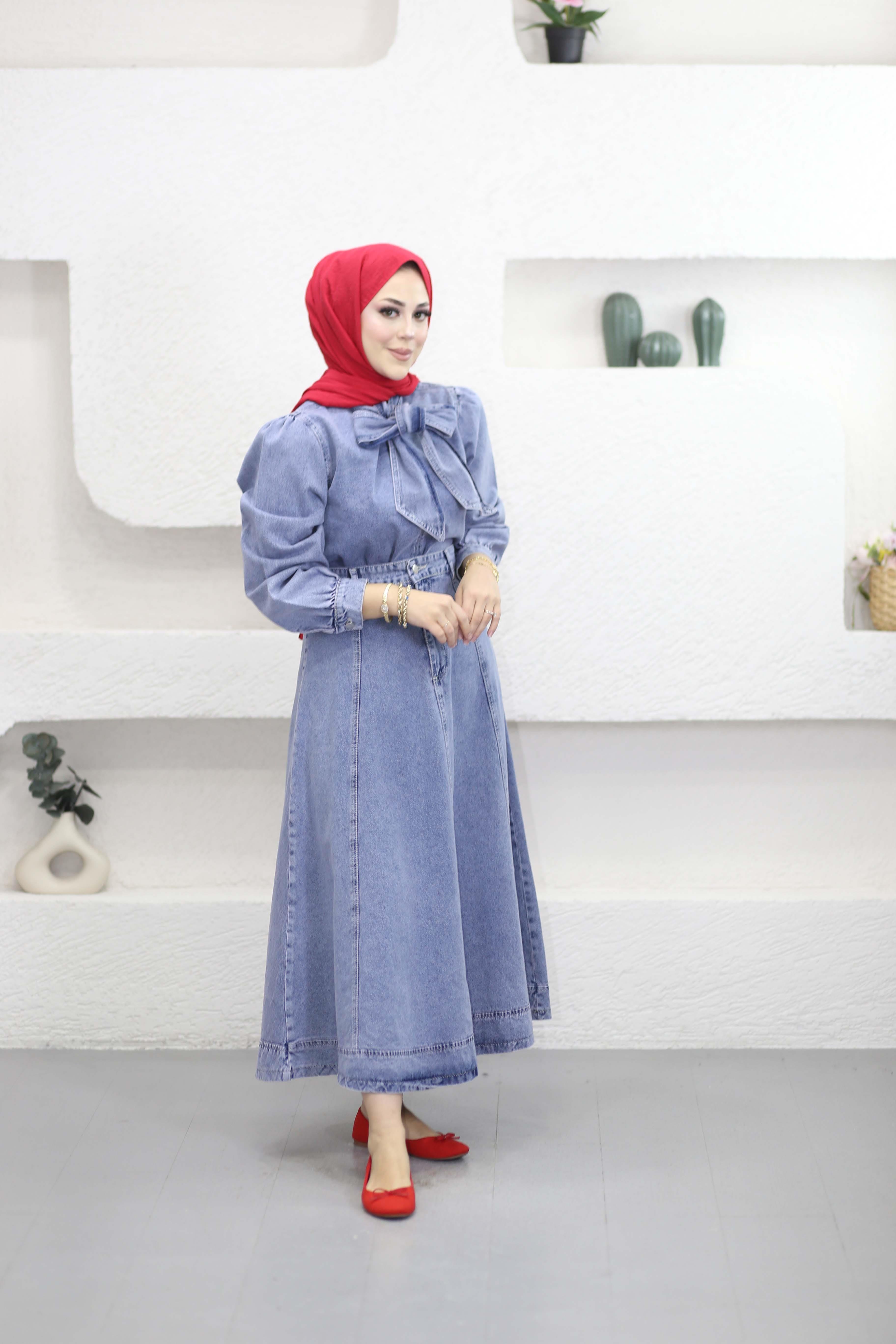 Boyun Bağlamalı Takım Açık Mavi 713