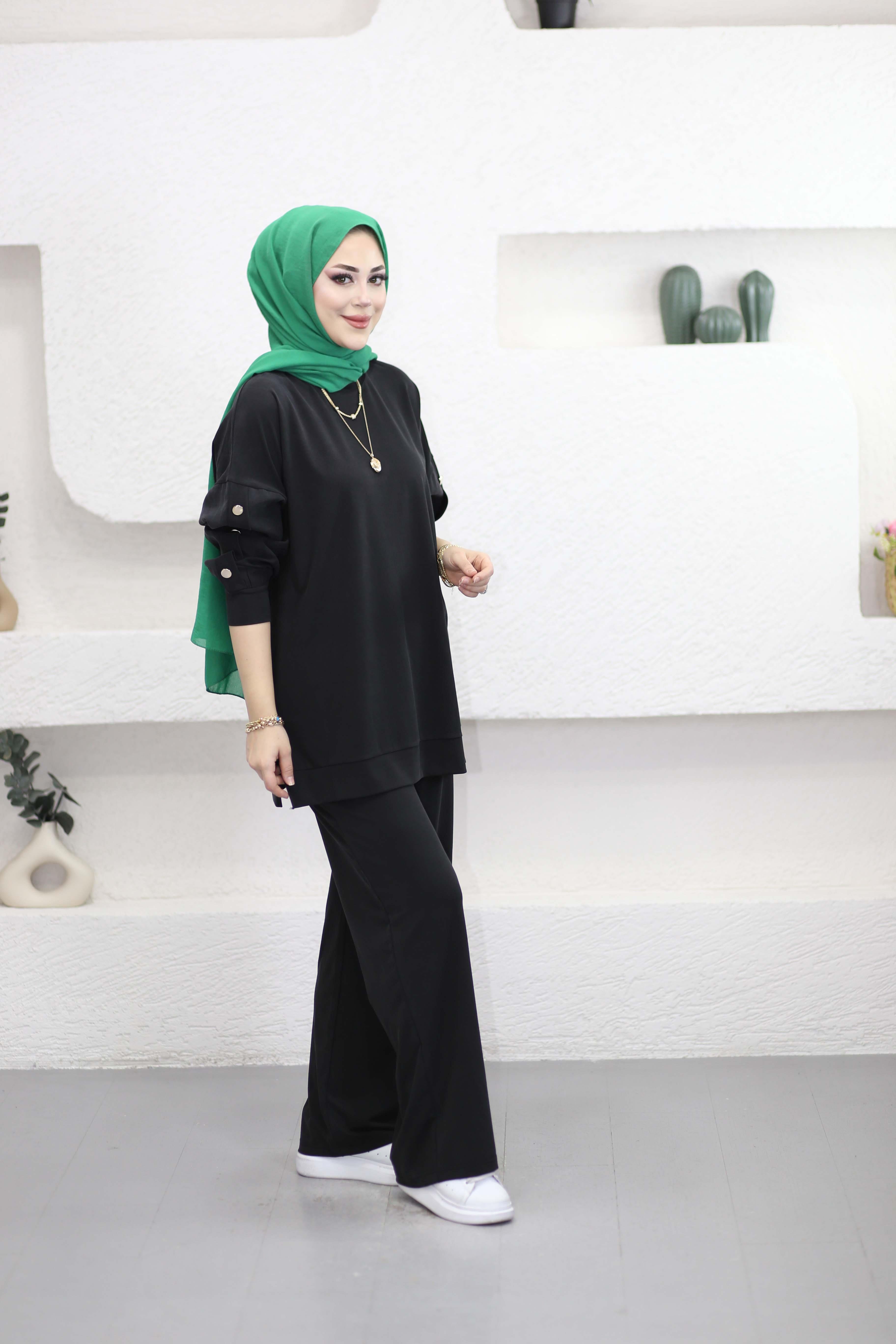 Kol Aksesuarlı Takım Siyah 6352