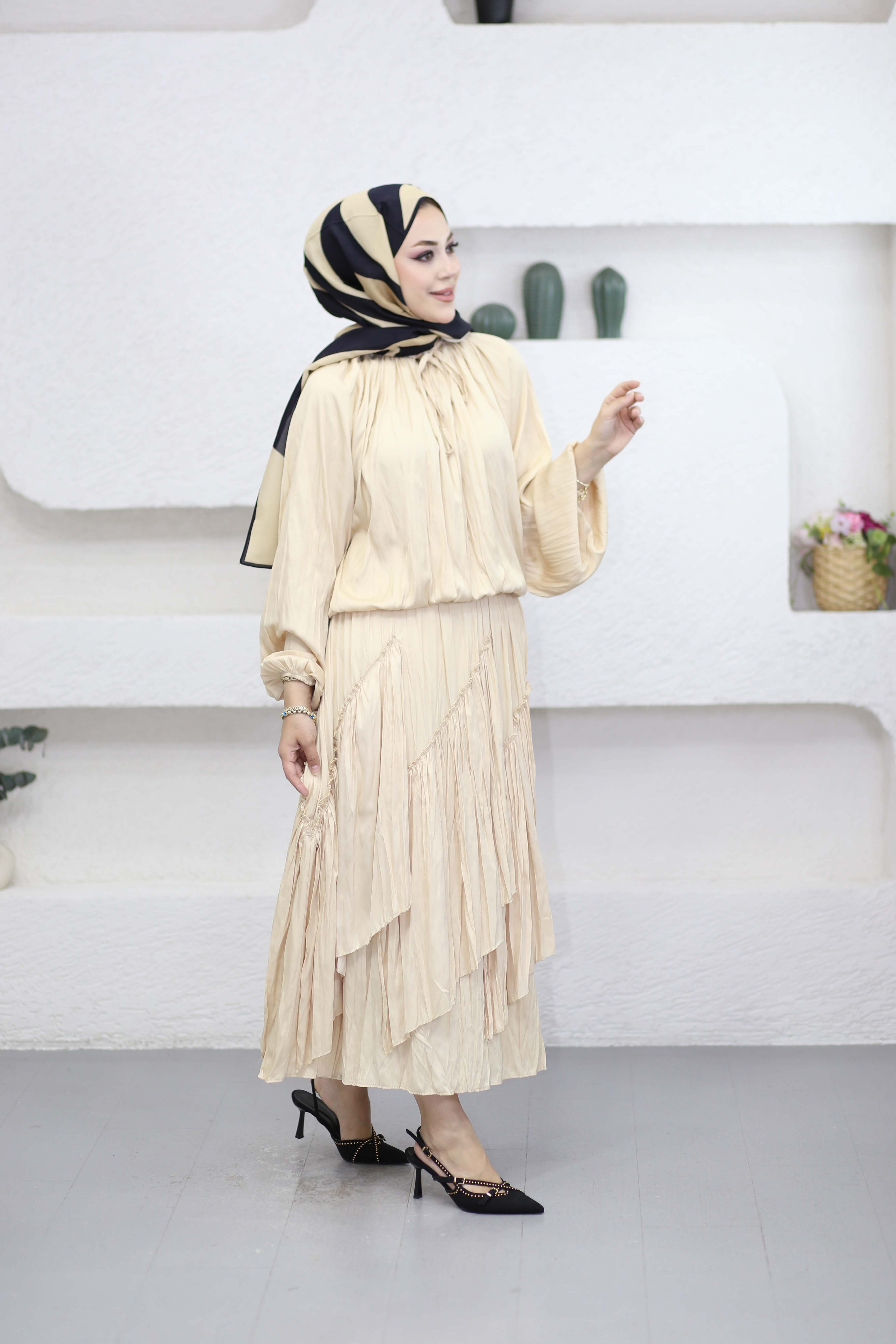 Zeynep Takım Bej 6579