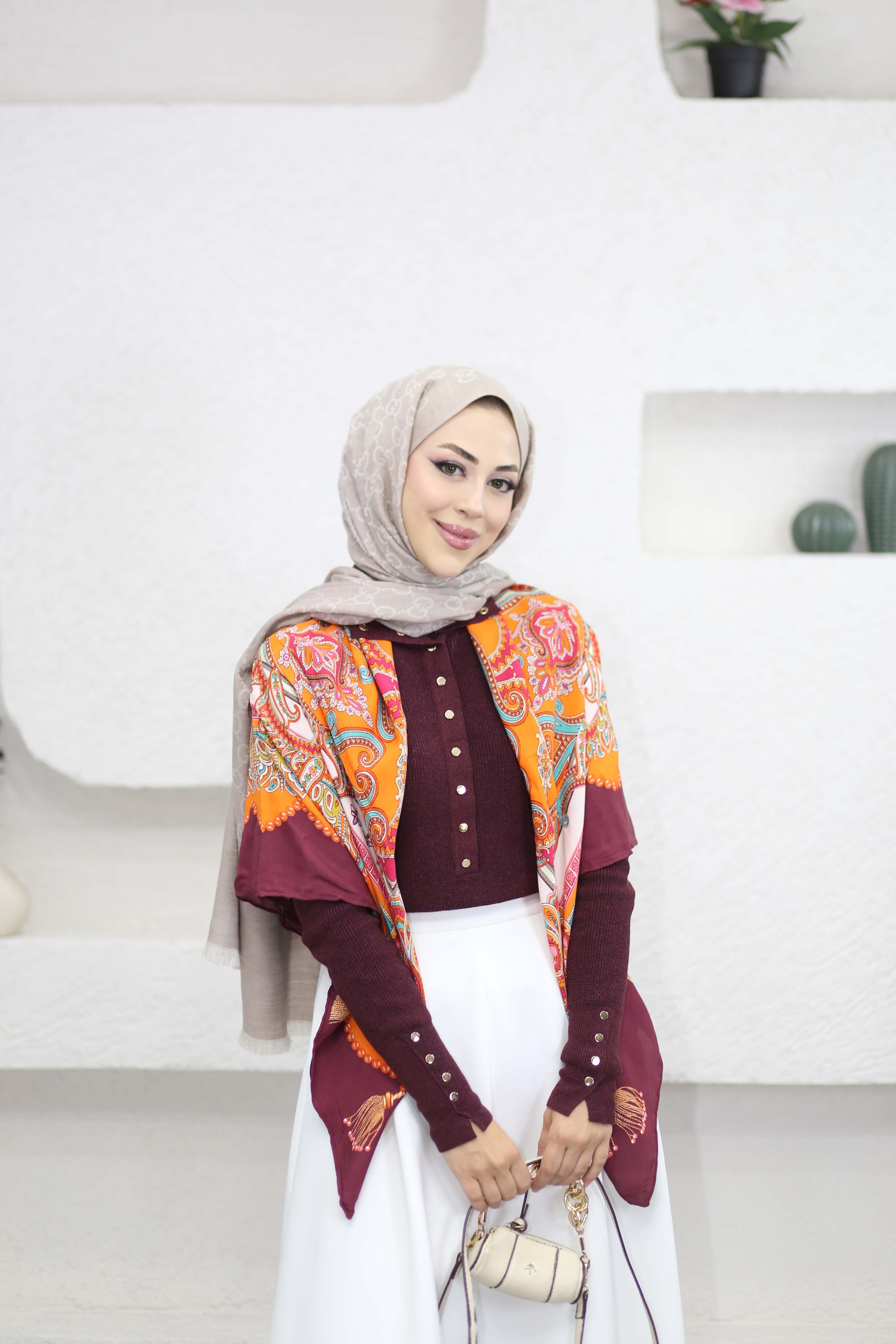 Çıtçıt Yaka Kazak Bordo 44310