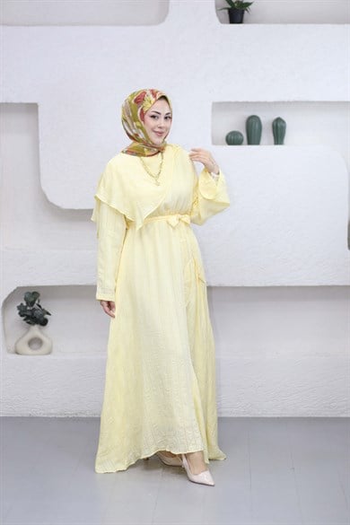 Ela Elbise Sarı 5028