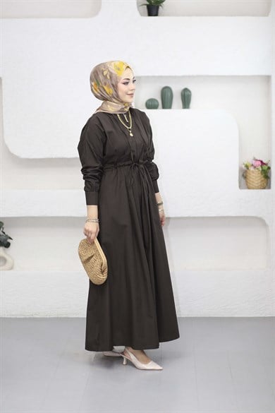 Merve Elbise Kahverengi 5027