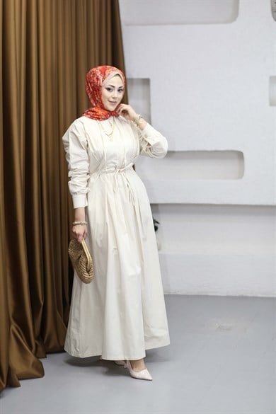 Merve Elbise Krem 5027