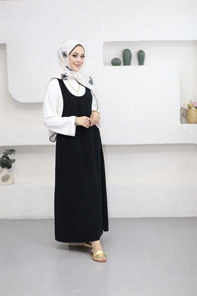 Basıc Elbise Siyah 9092