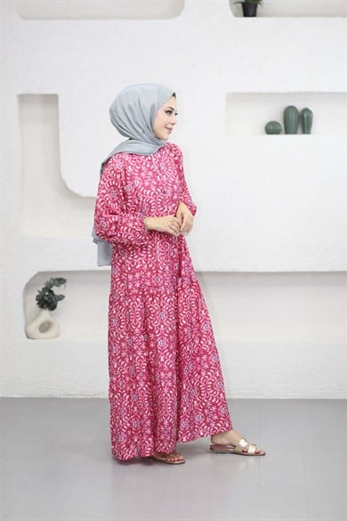 Mercan Elbise Fuşya 5014