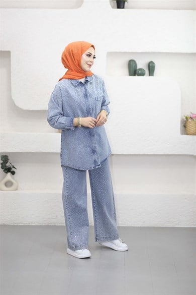 Denim Shine Takım Açık Mavi 7469