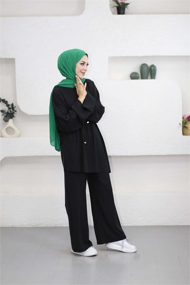 Fitilli Oysho Takım Siyah 6072