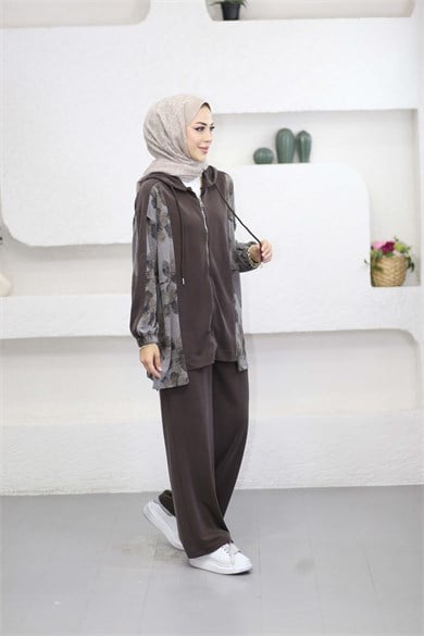 Zeynep Takım Kahverengi 70081