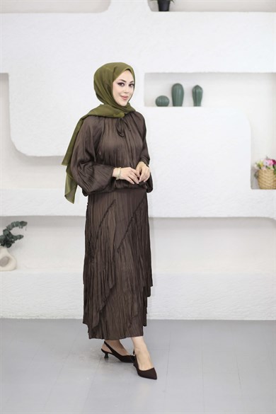 Zeynep Takım Kahverengi 6579