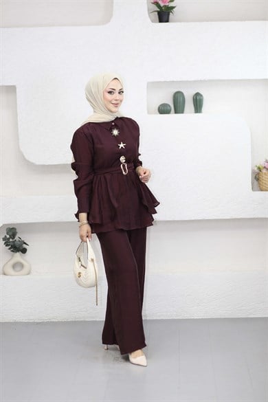 Jale Takım Bordo 038