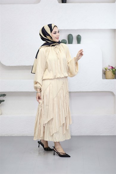 Zeynep Takım Bej 6579