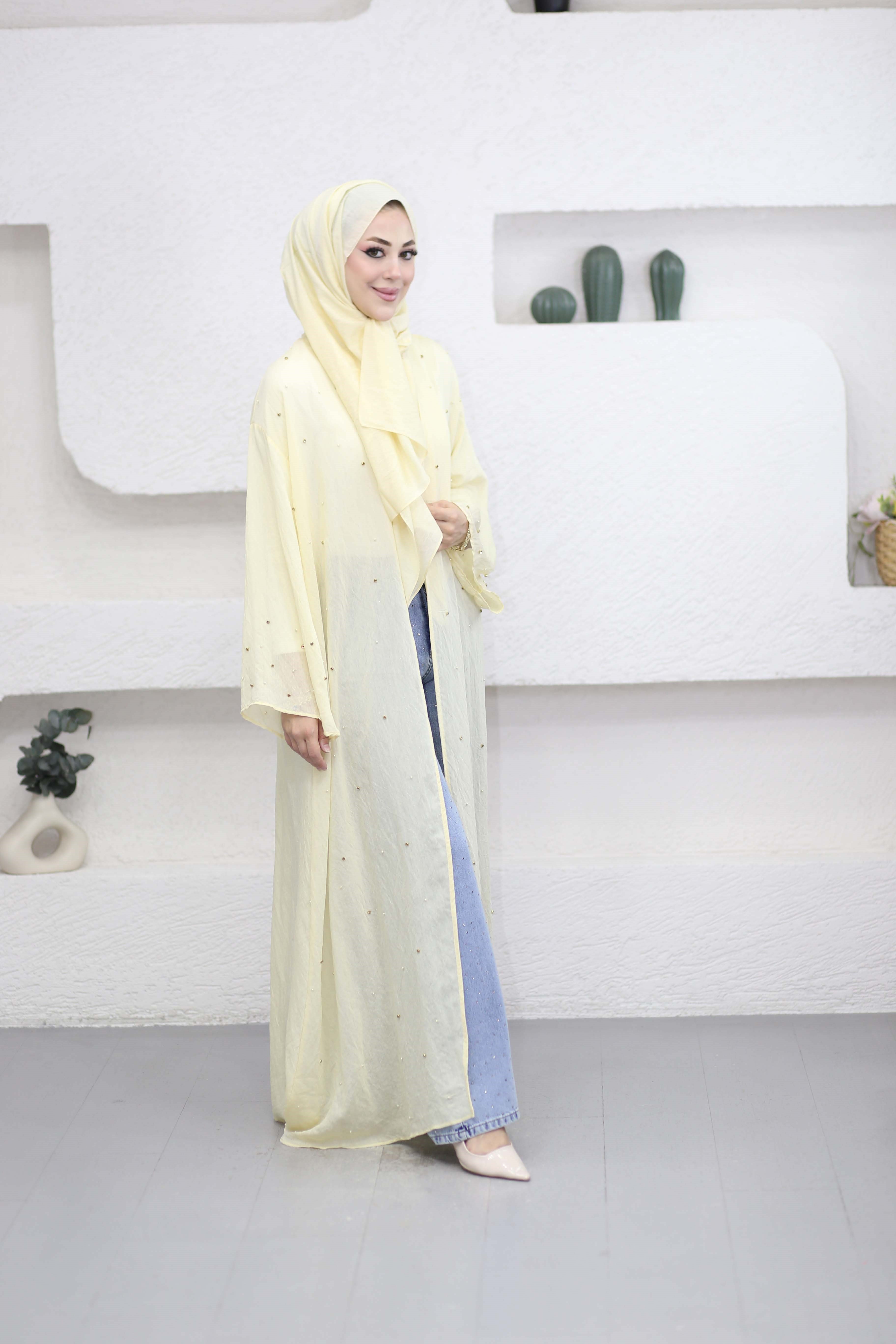 Peri Abaya Sarı 26130
