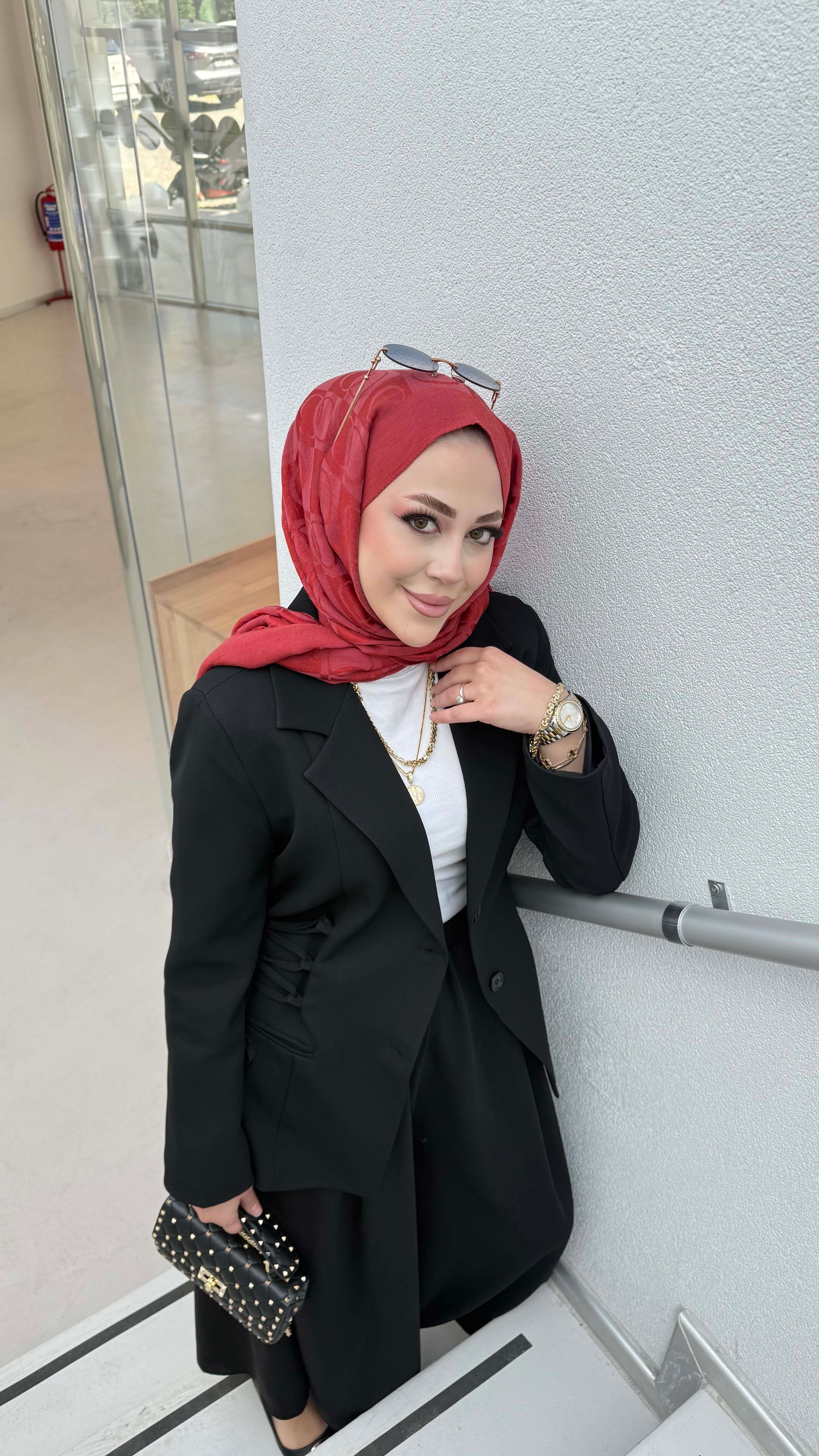 Yanları Bağlama Detaylı Ceket Siyah 1287