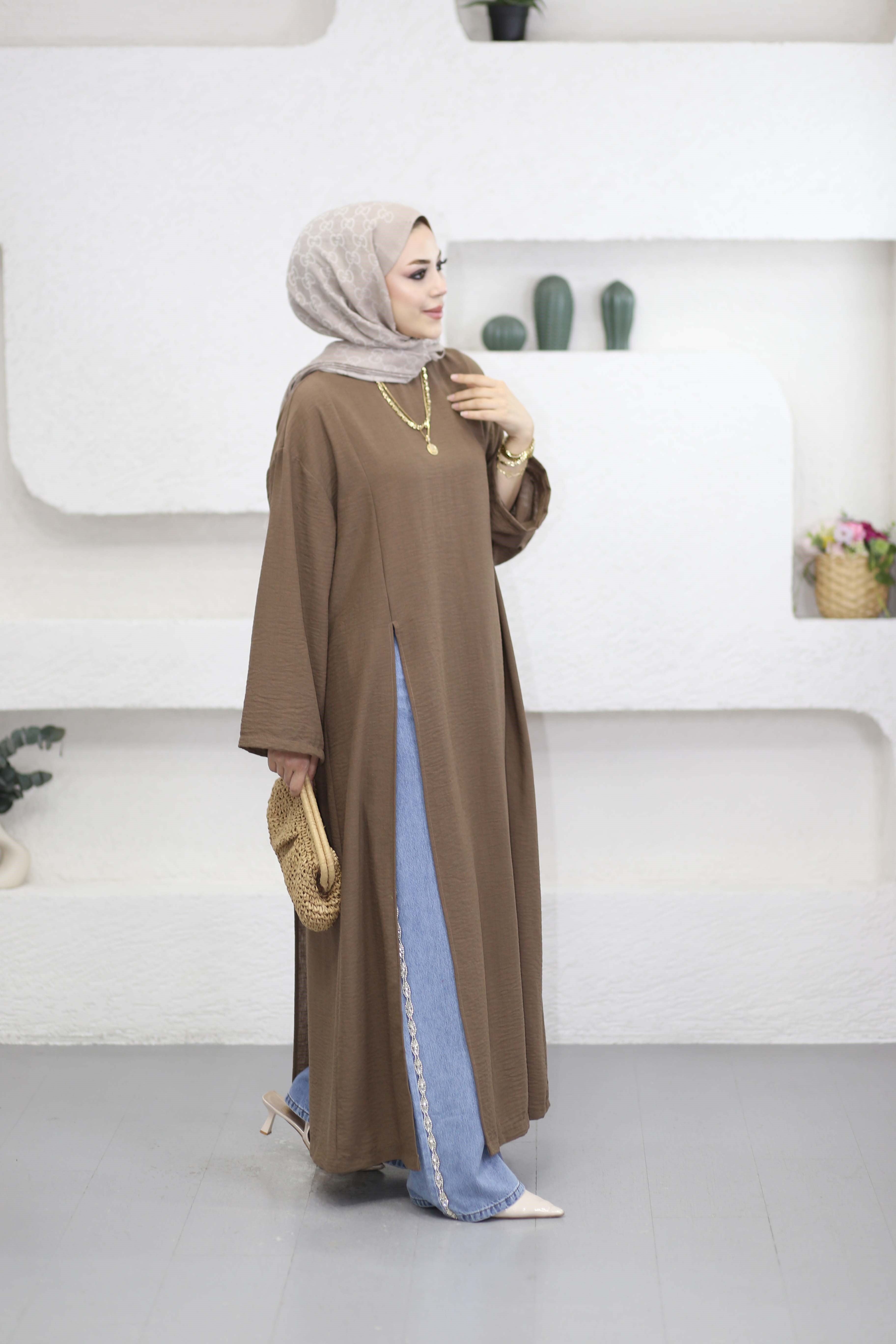 Berrin Tunik Kahverengi 8494