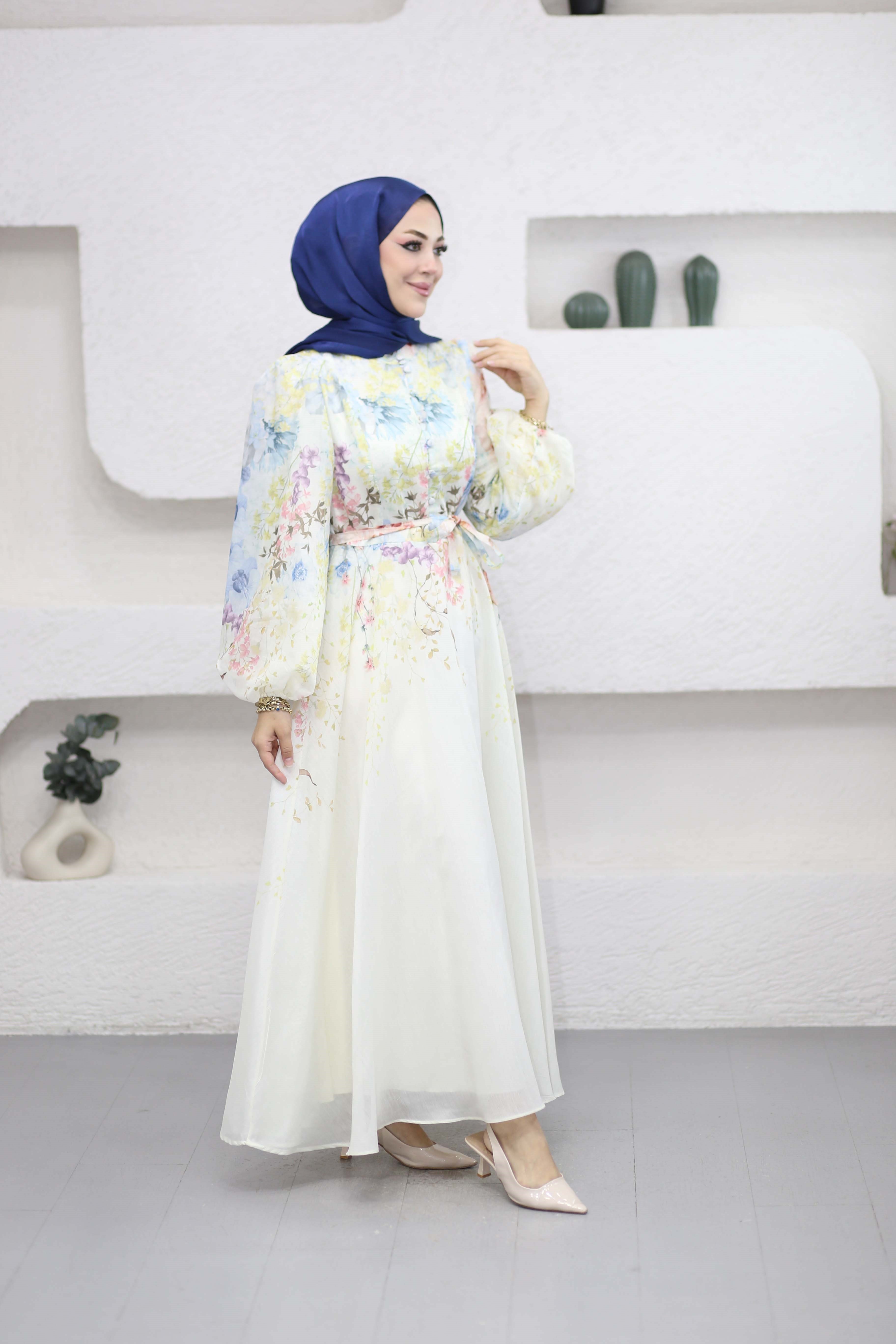 Bahar Elbise Mavi 26160