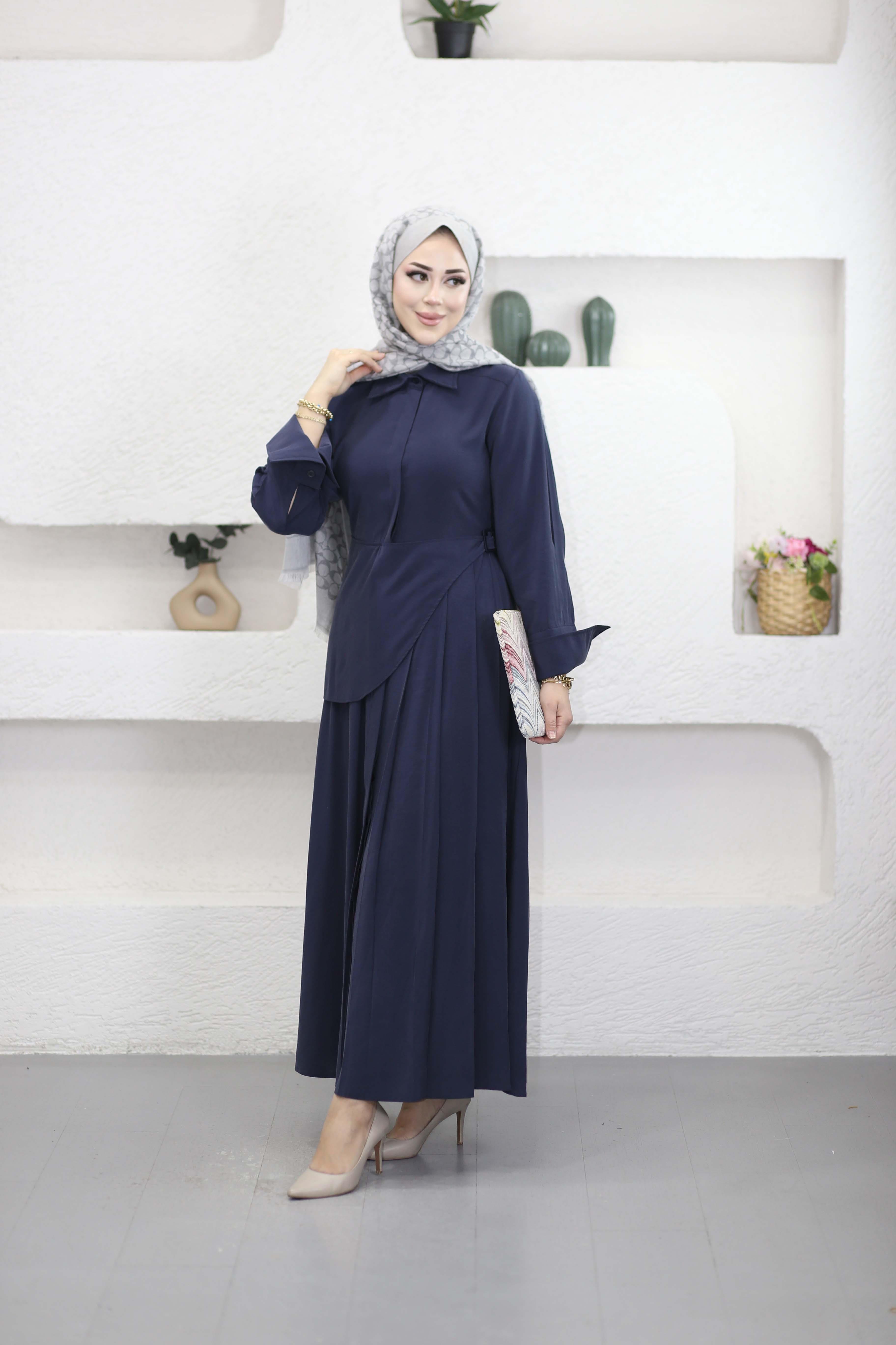 Seras Elbise Lacivert 618