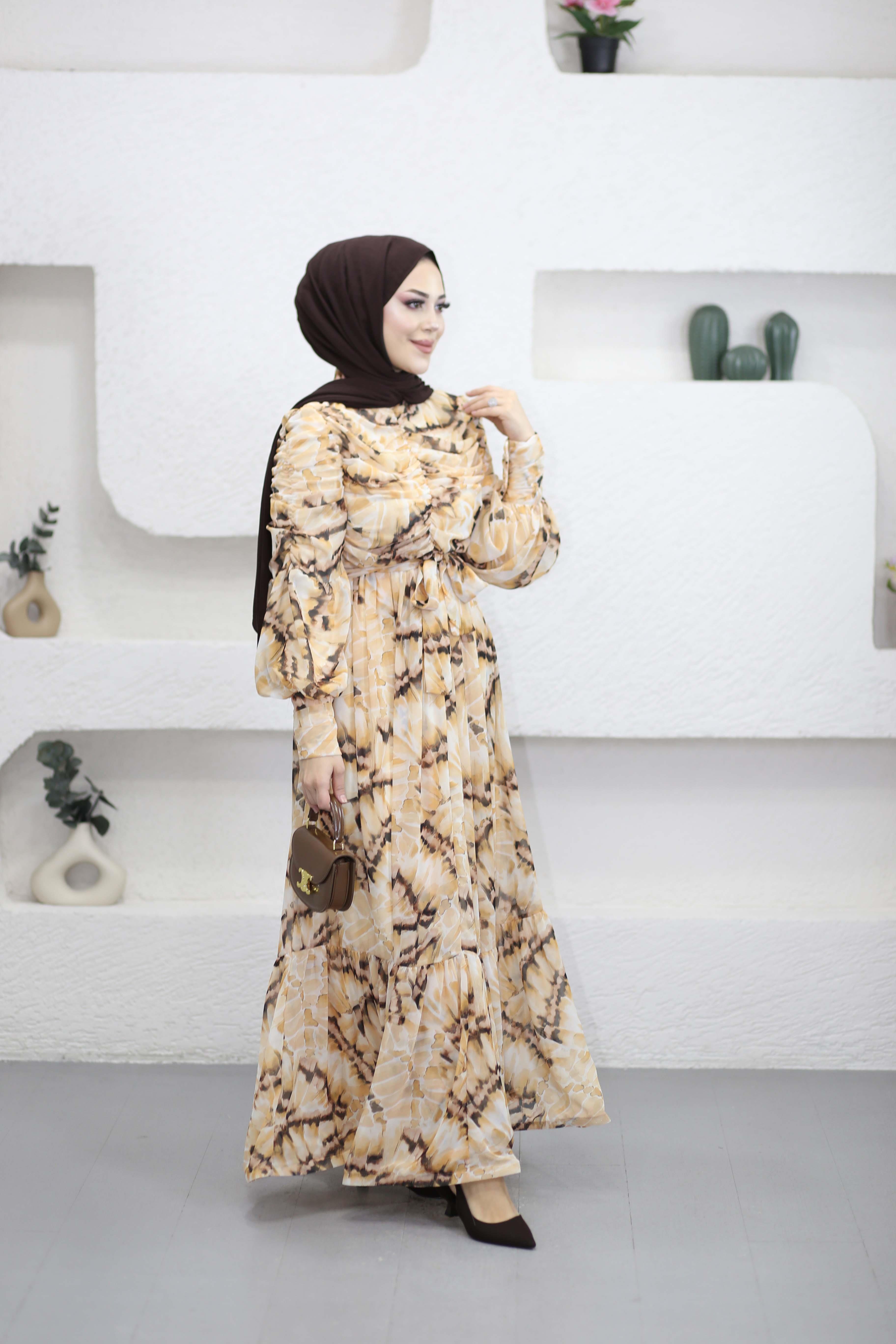 İris Elbise Bej 5720