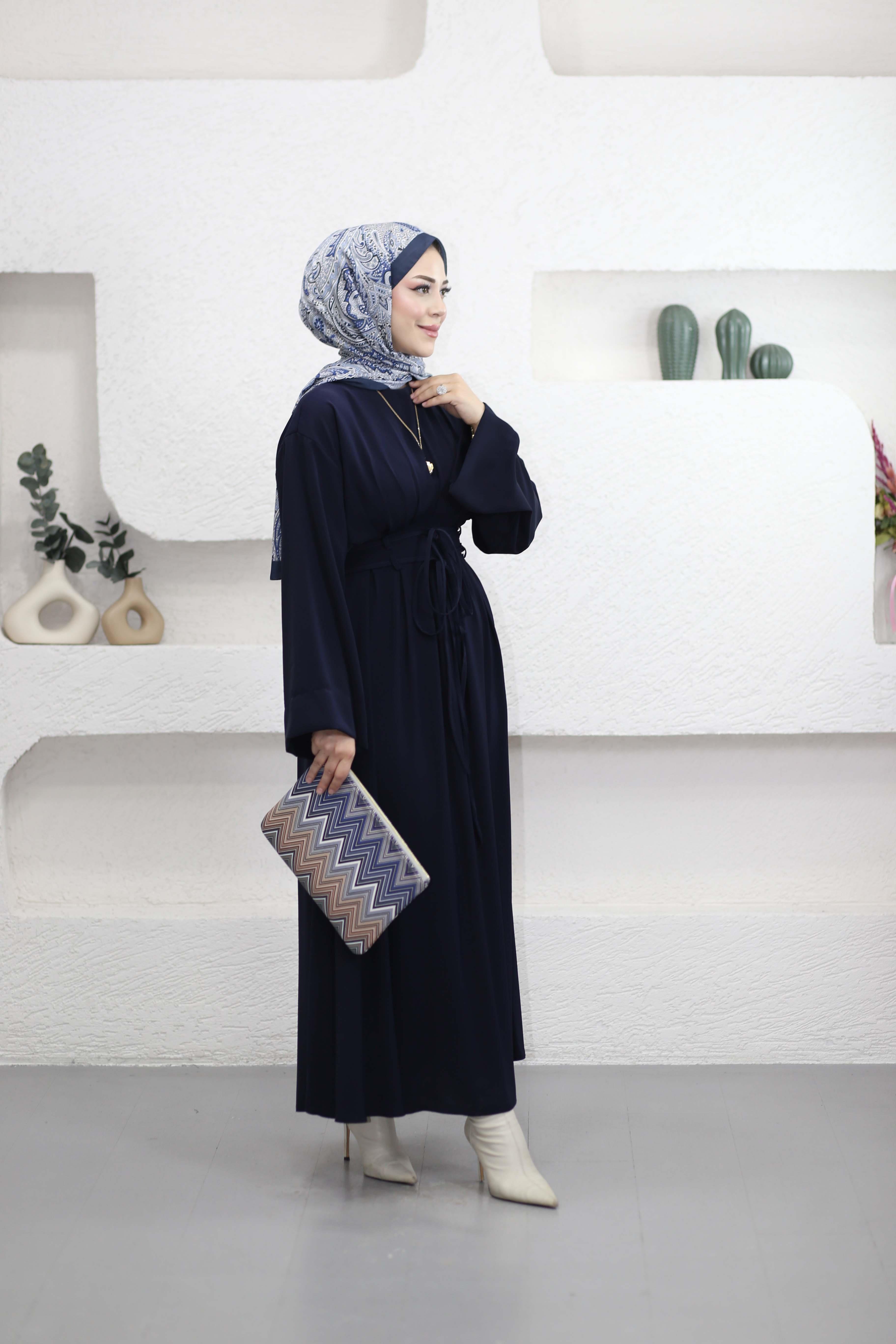 İriz Elbise Lacivert 5003