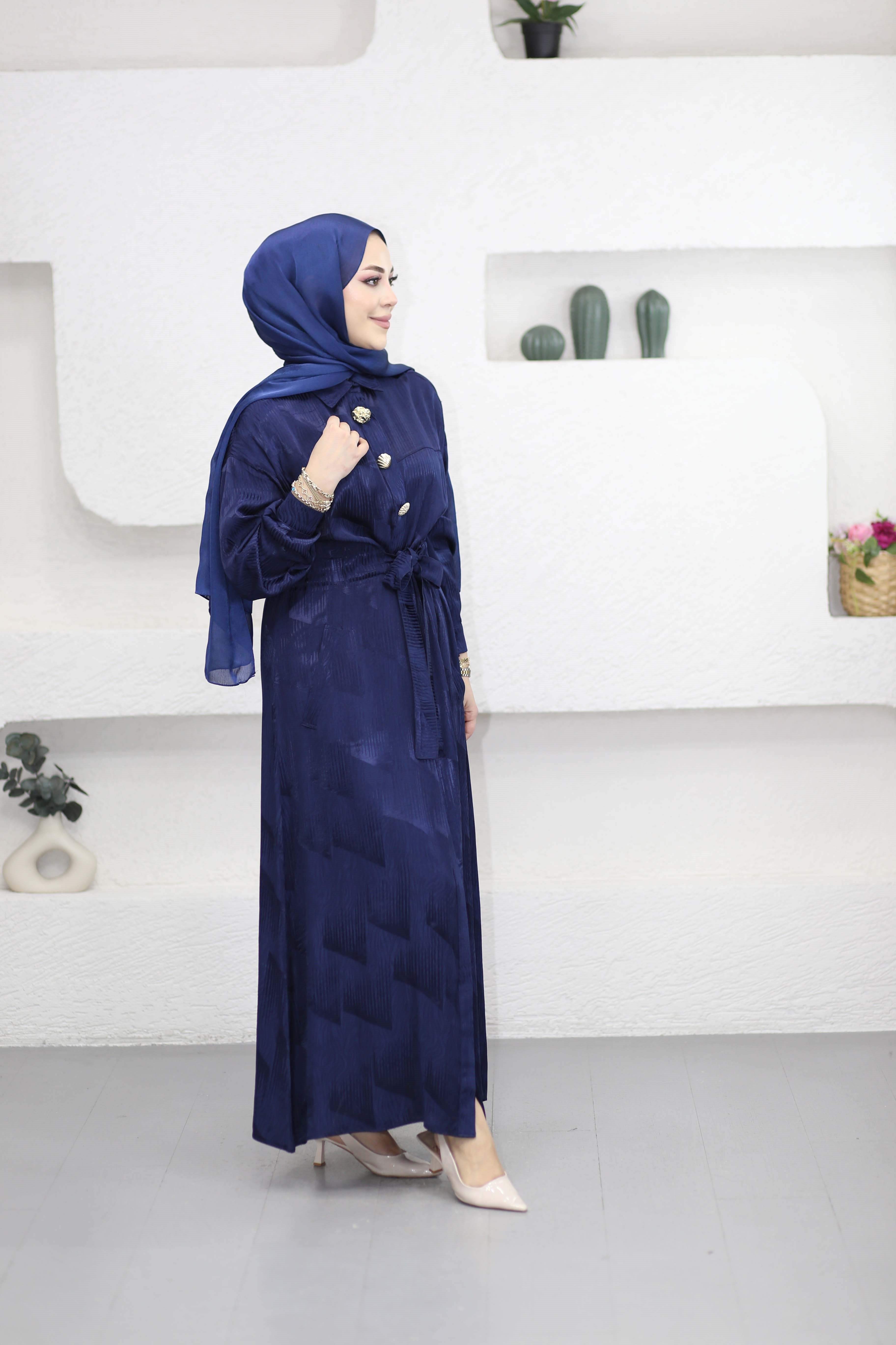 Feria Elbise Lacivert 1528