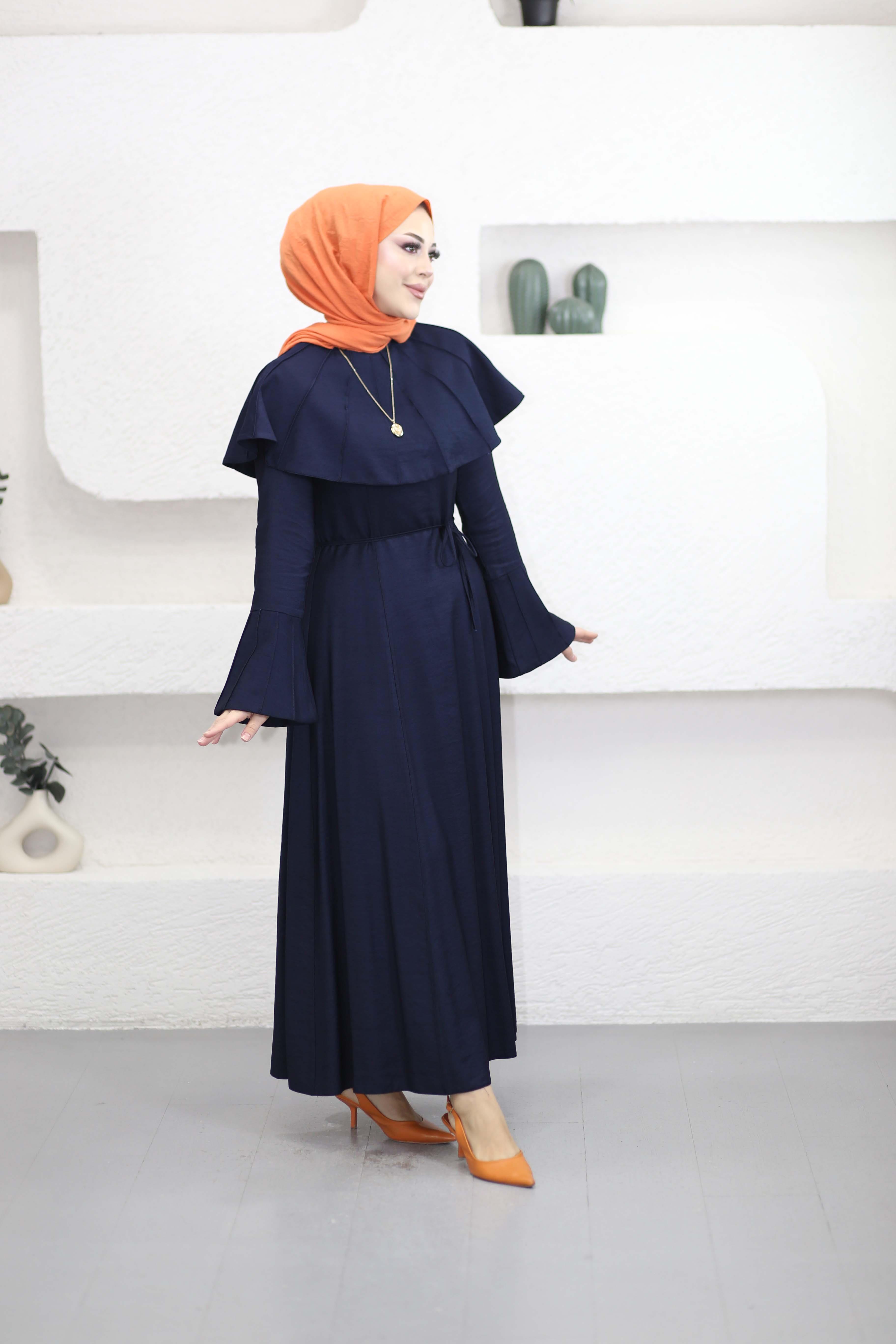 Dile Elbise Lacivert 4415