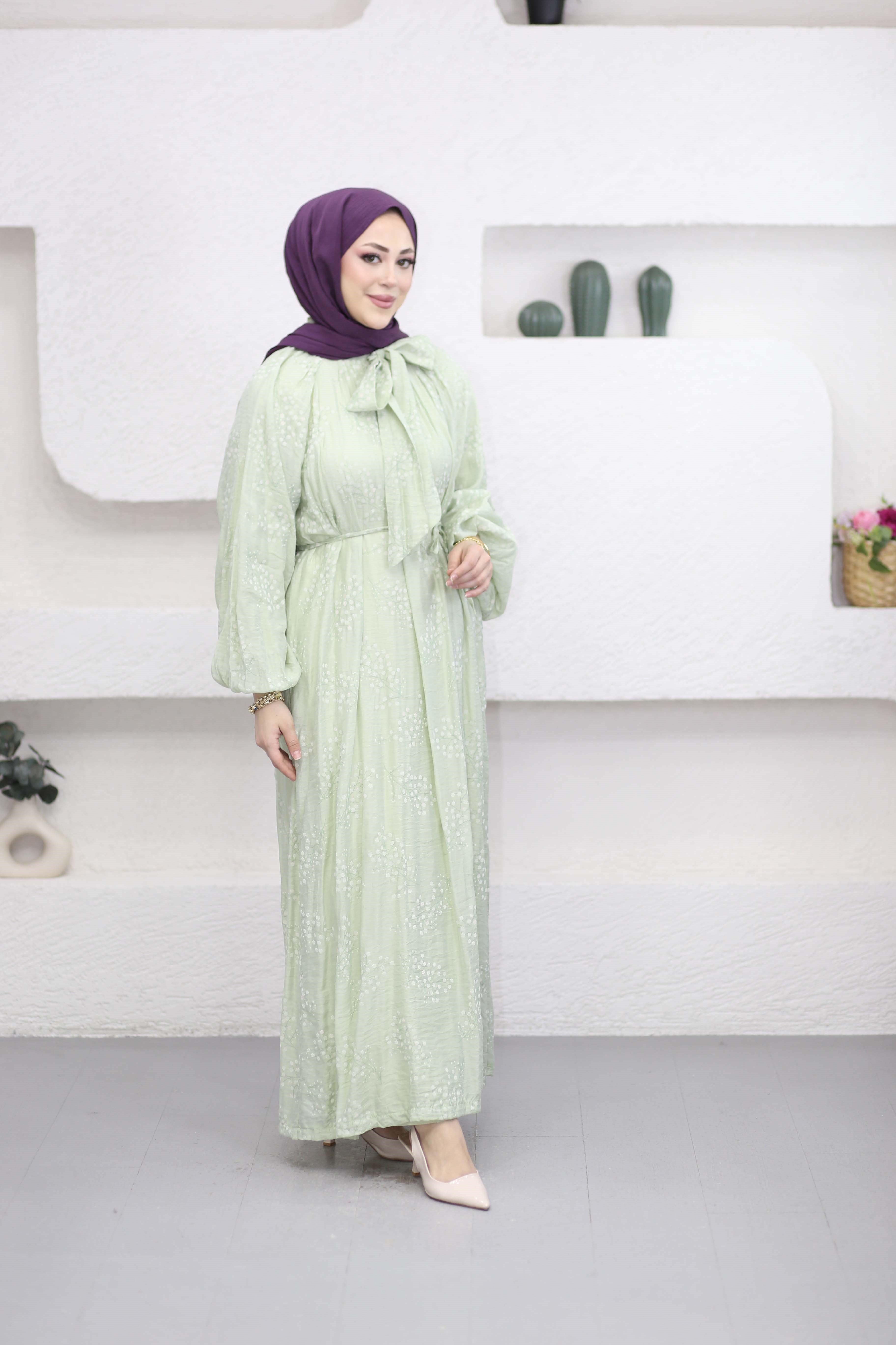 Bahar Elbise Yeşil 25134