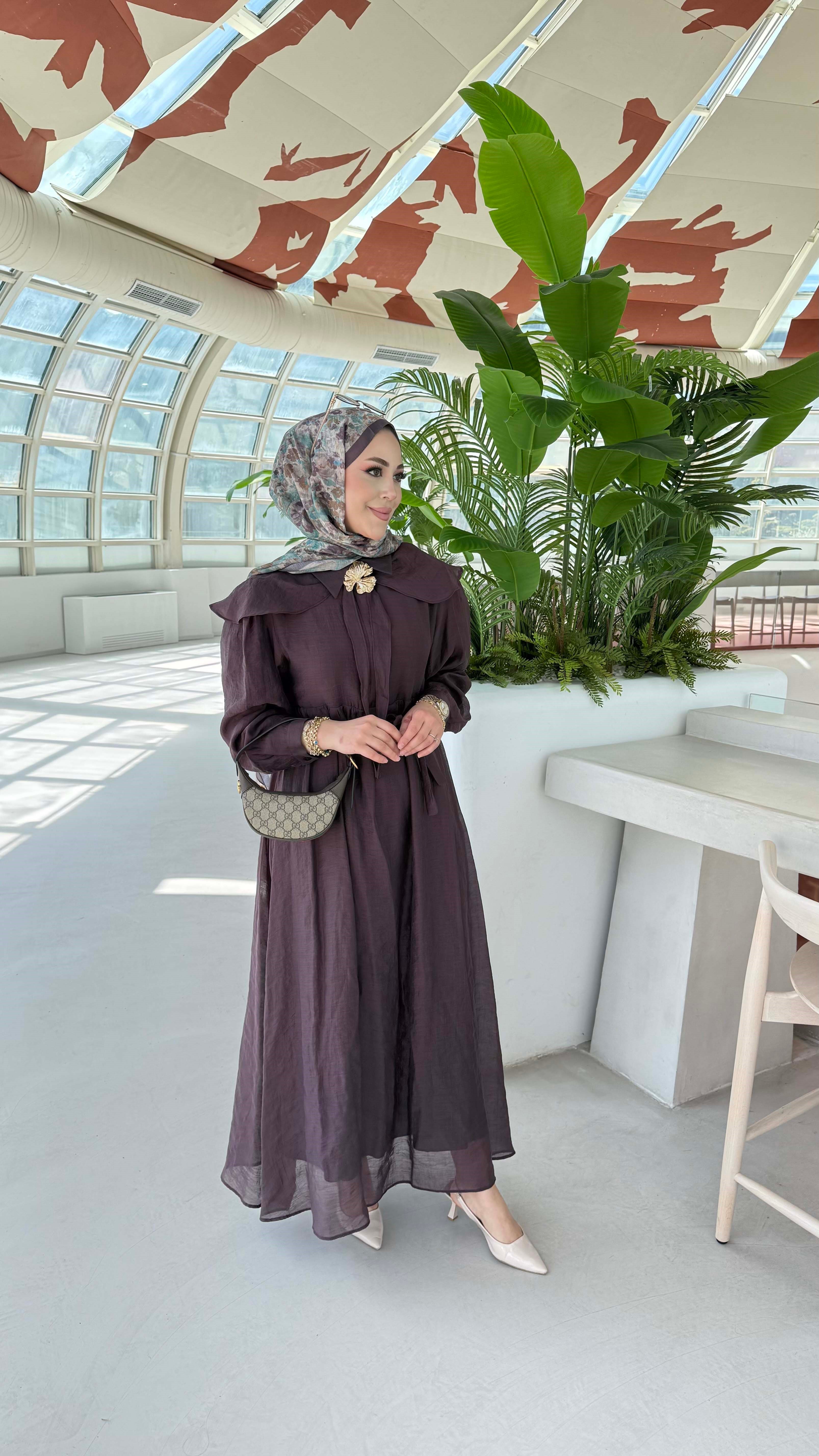 Mısır Elbise Mürdüm 1254