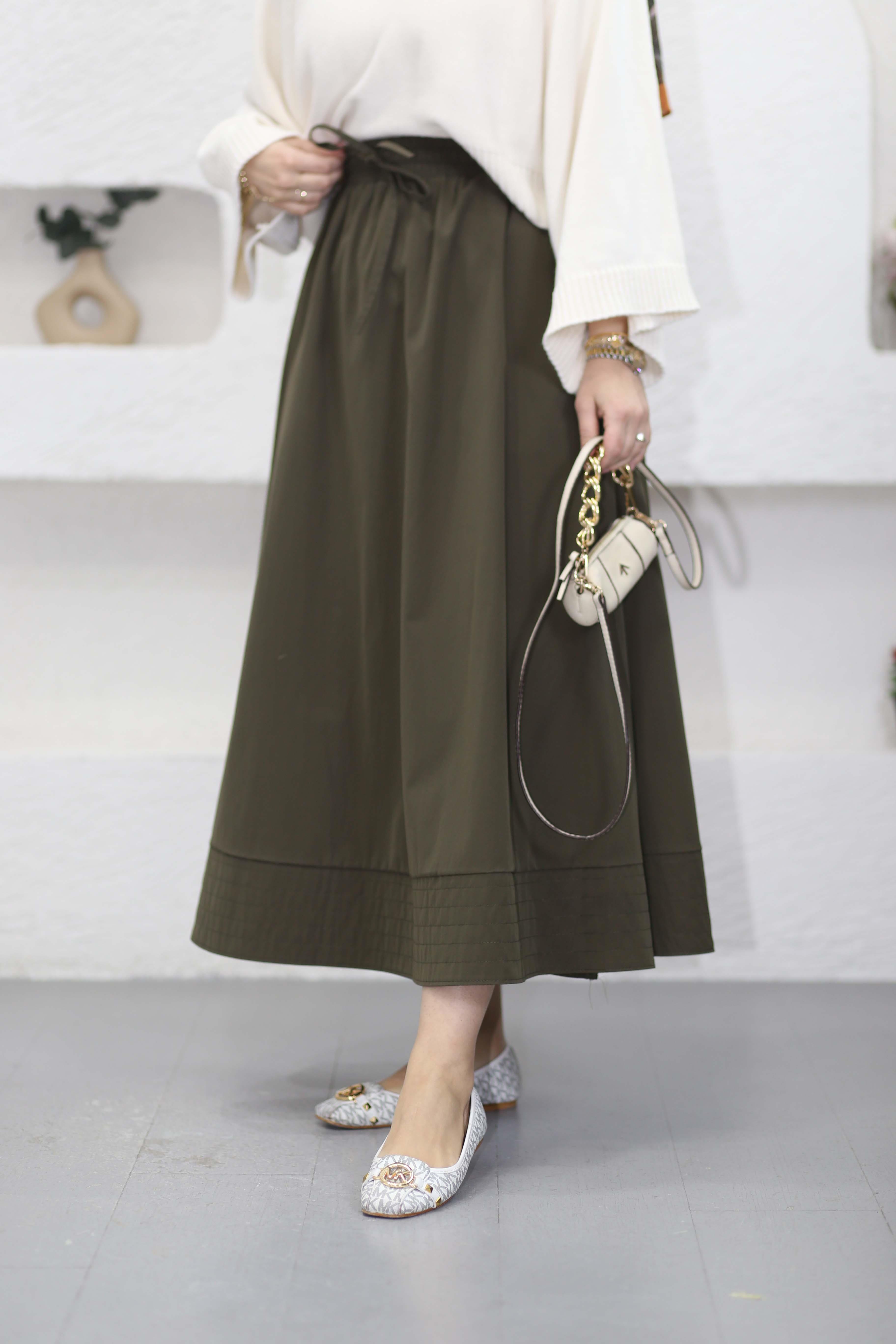 Marina Gipeli Etek Asker Yeşili 552