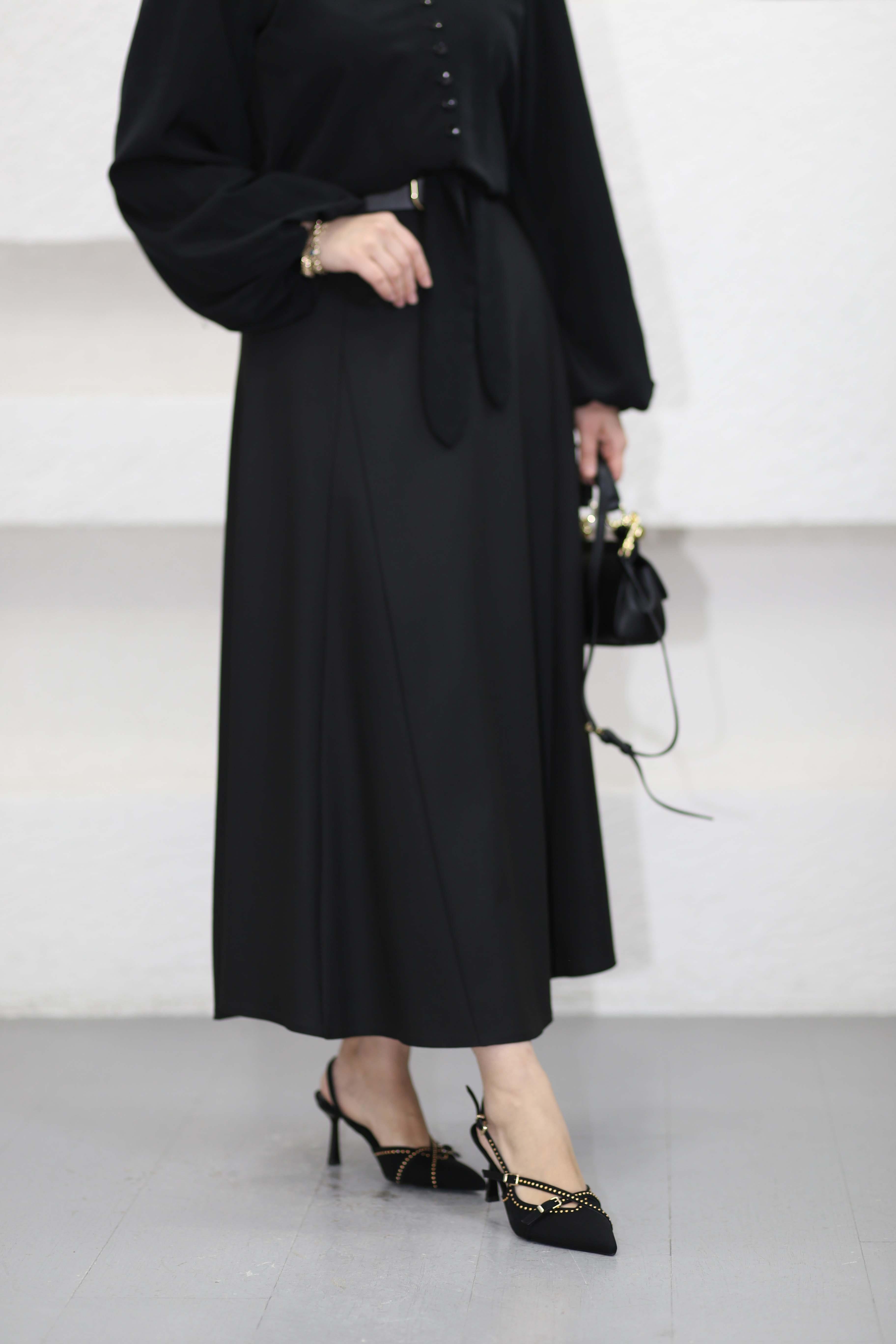 Pile Kesim Etek Siyah 2504