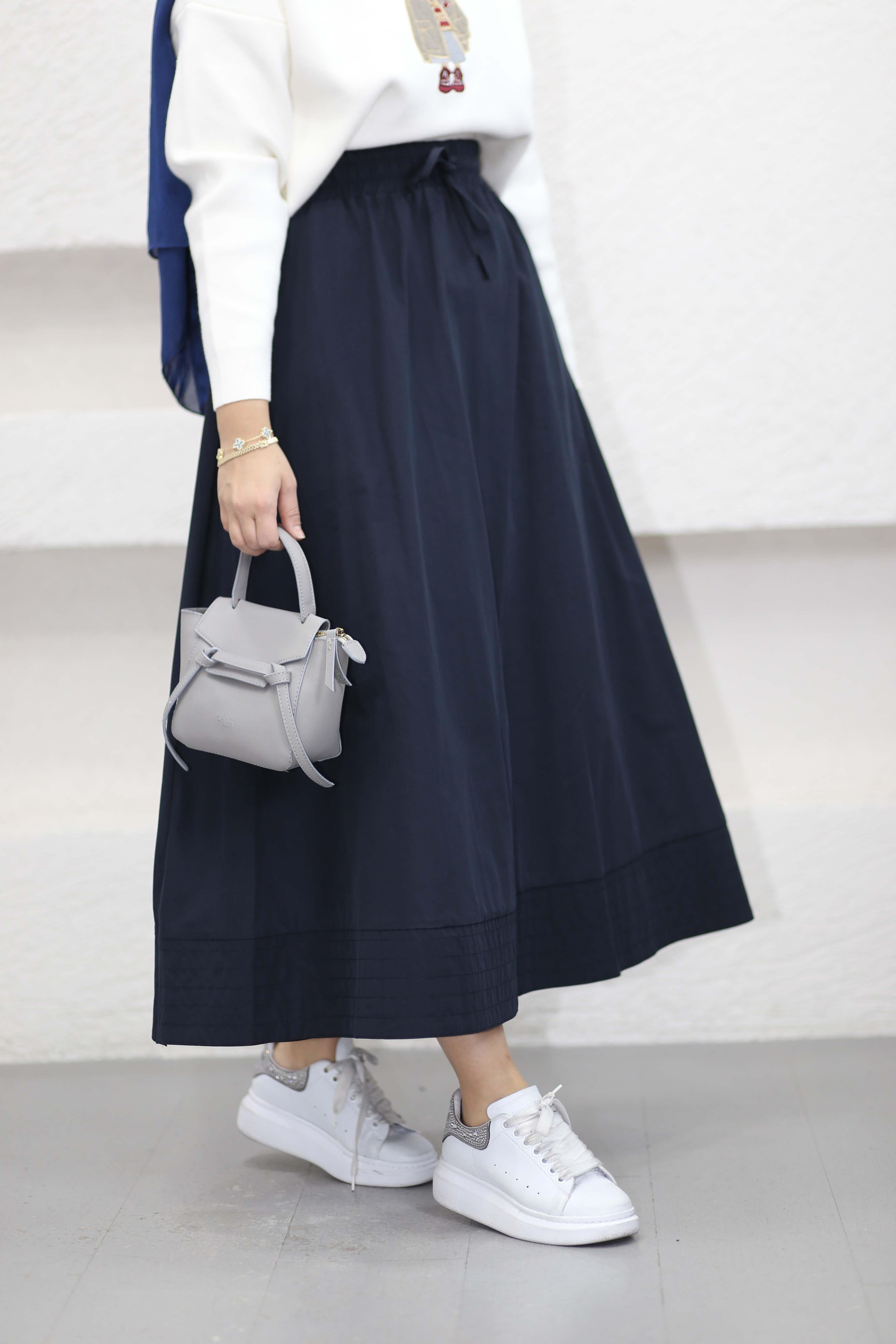 Marina Gipeli Etek Lacivert 552