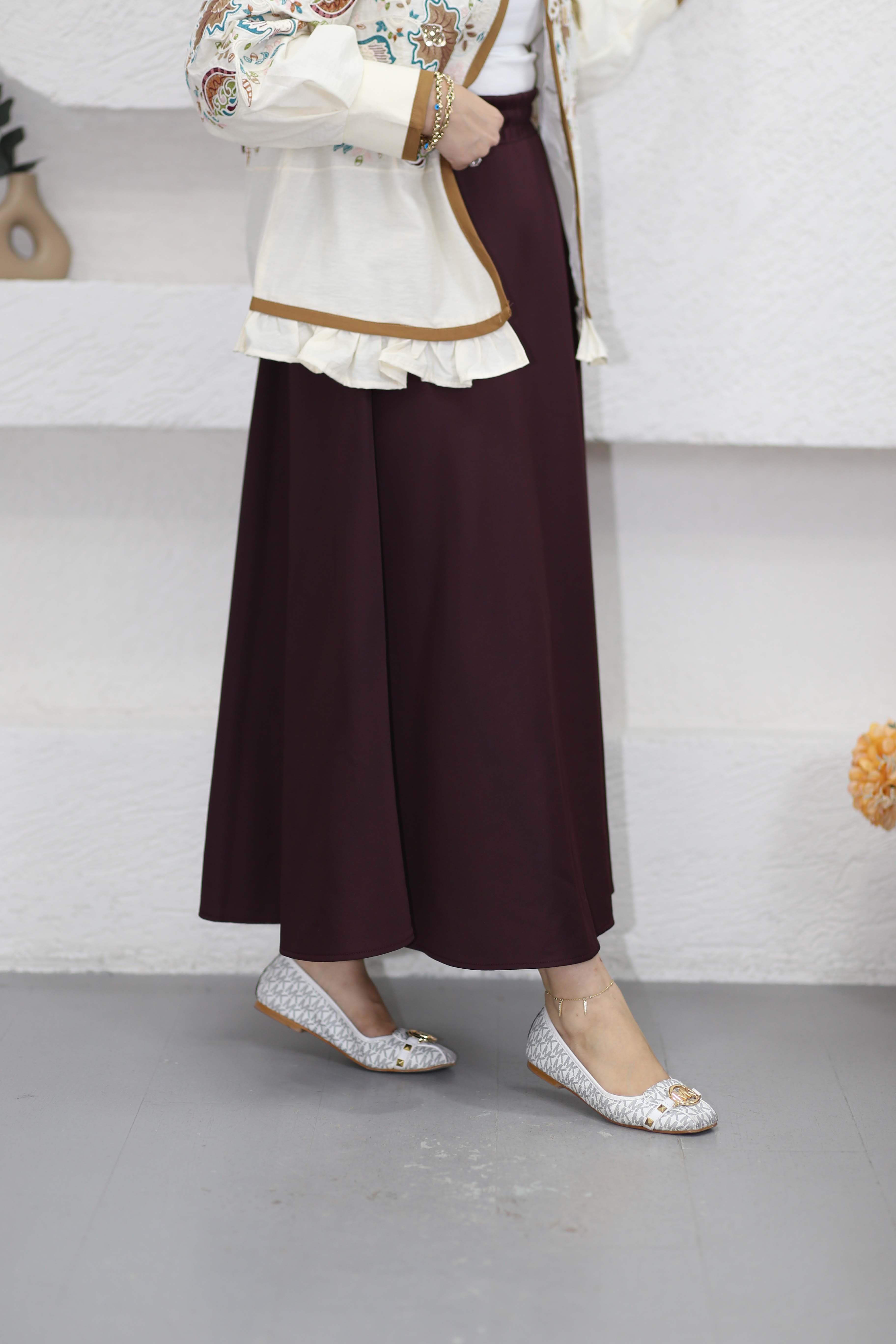 Beli Lastikli Scuba Etek Bordo 27002