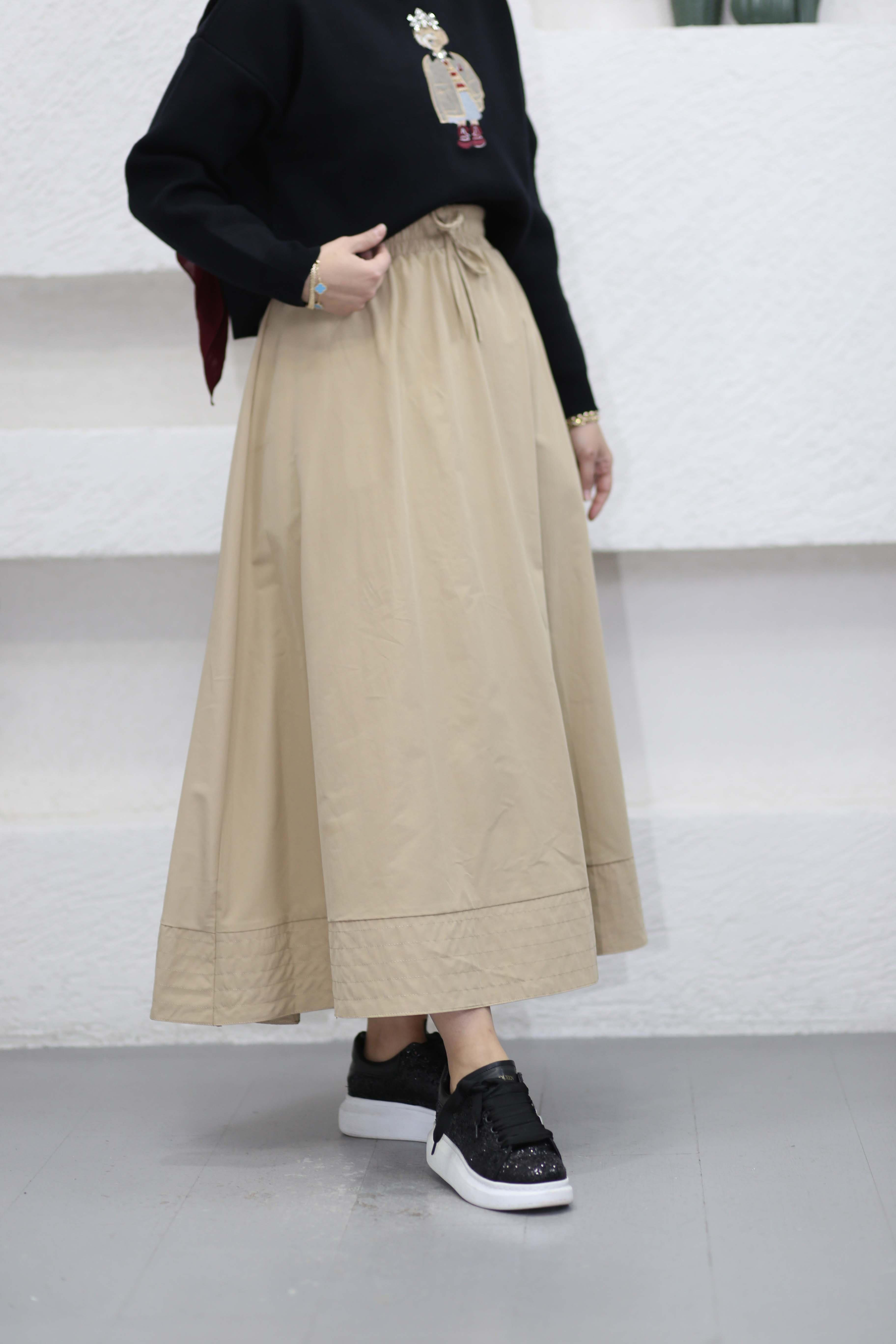 Marina Gipeli Etek Camel 552