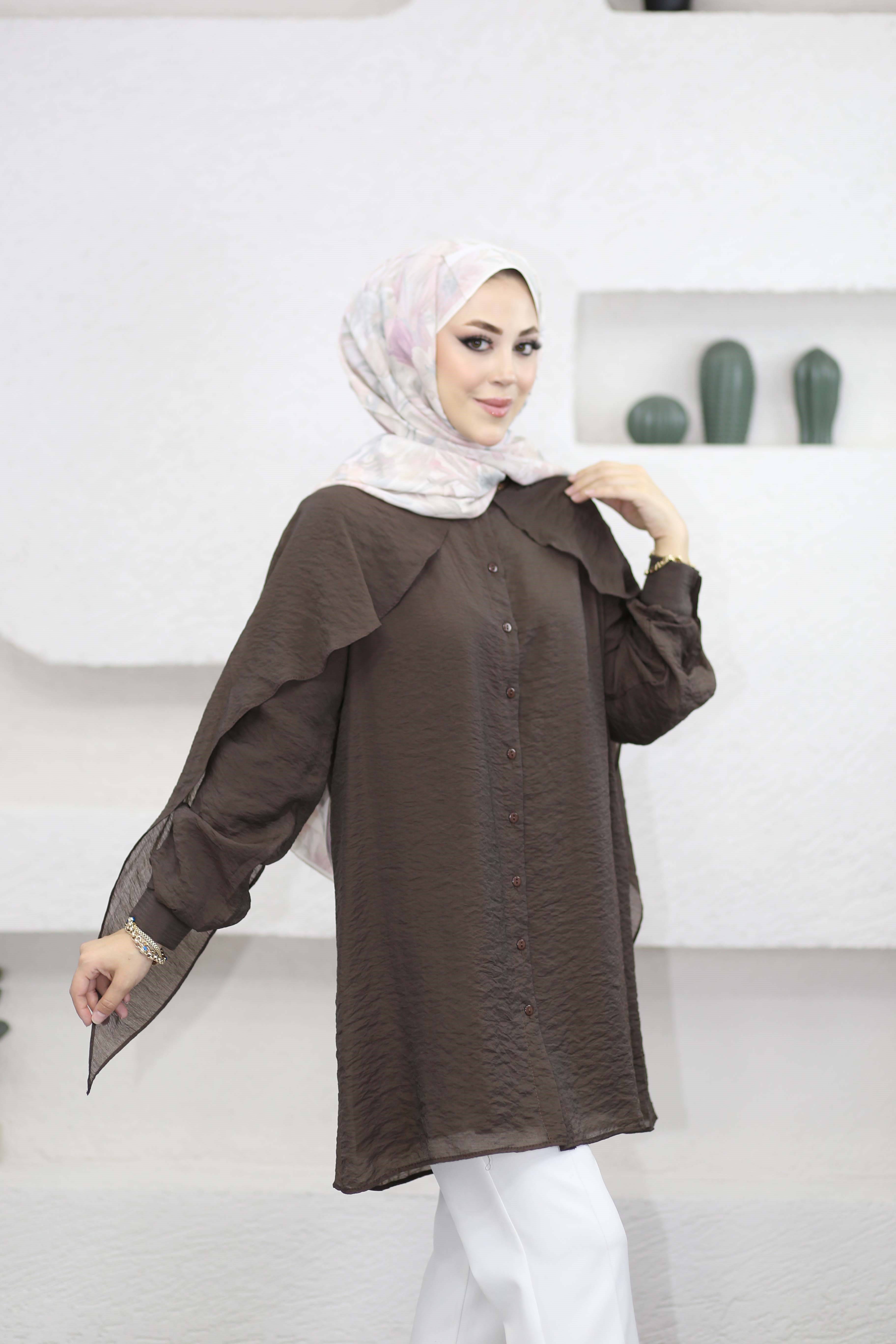 Zeliş Tunik Kahverengi 3236