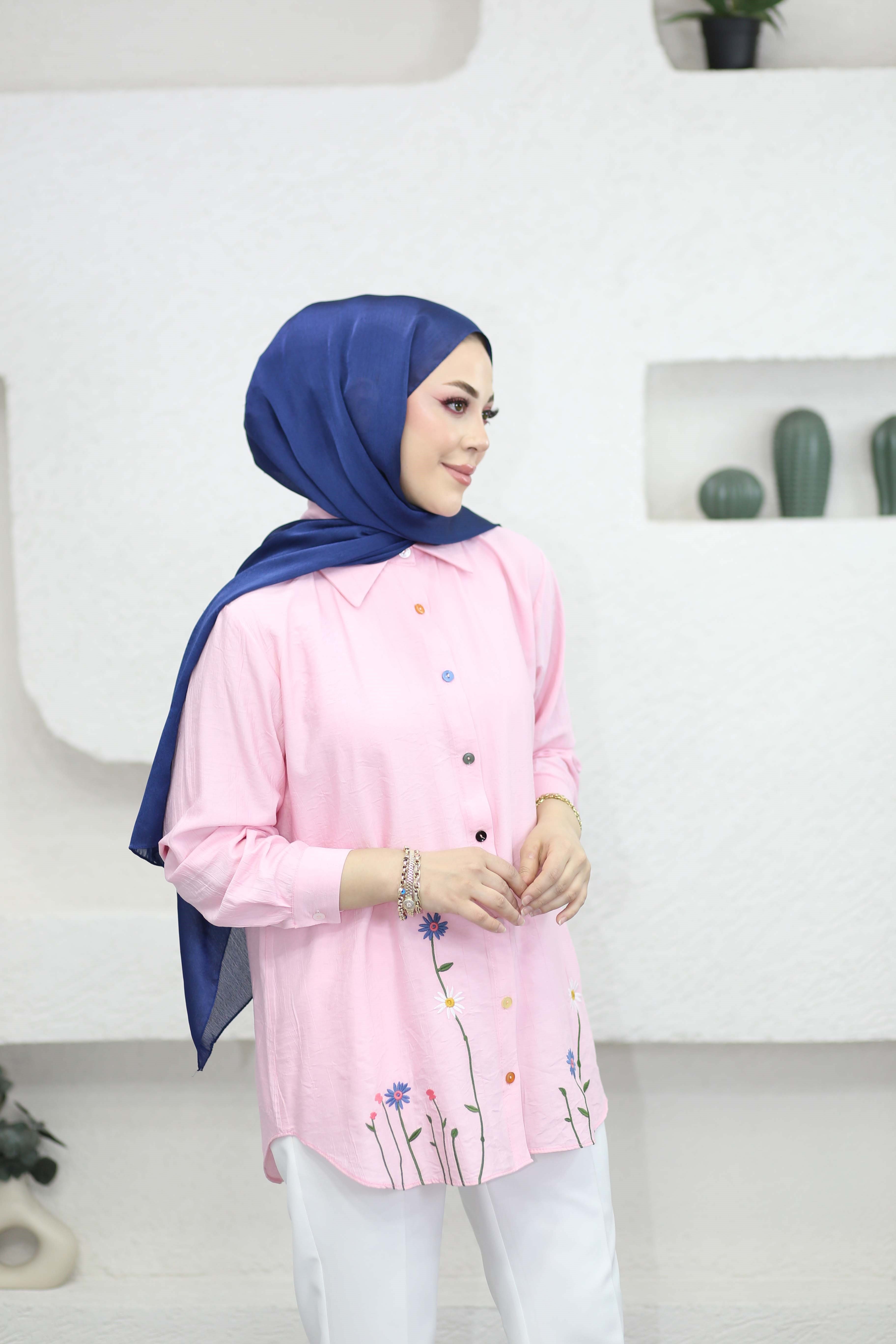 Azra Gömlek Pembe 238
