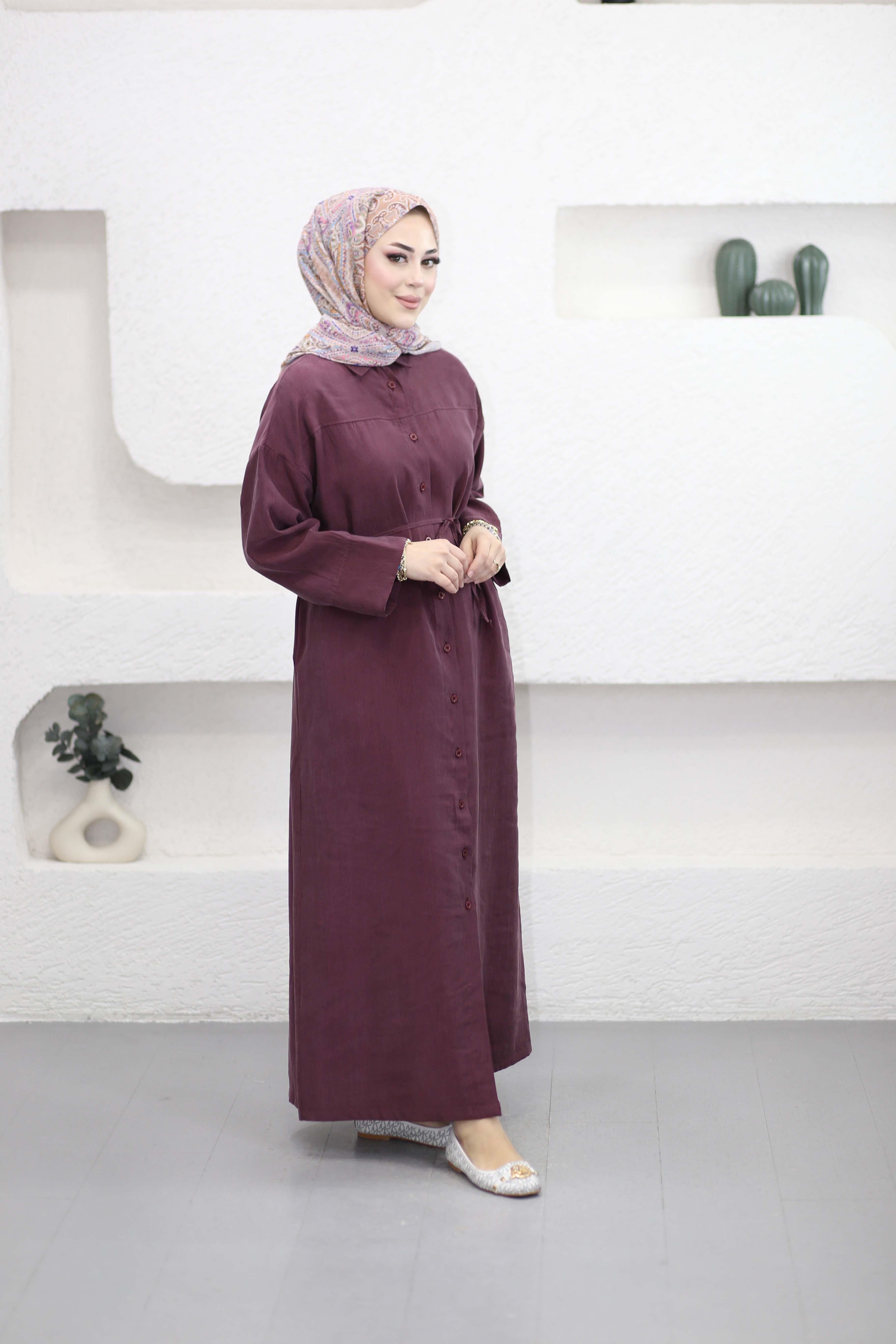 Oversize Tesla Tunik Mürdüm 2073