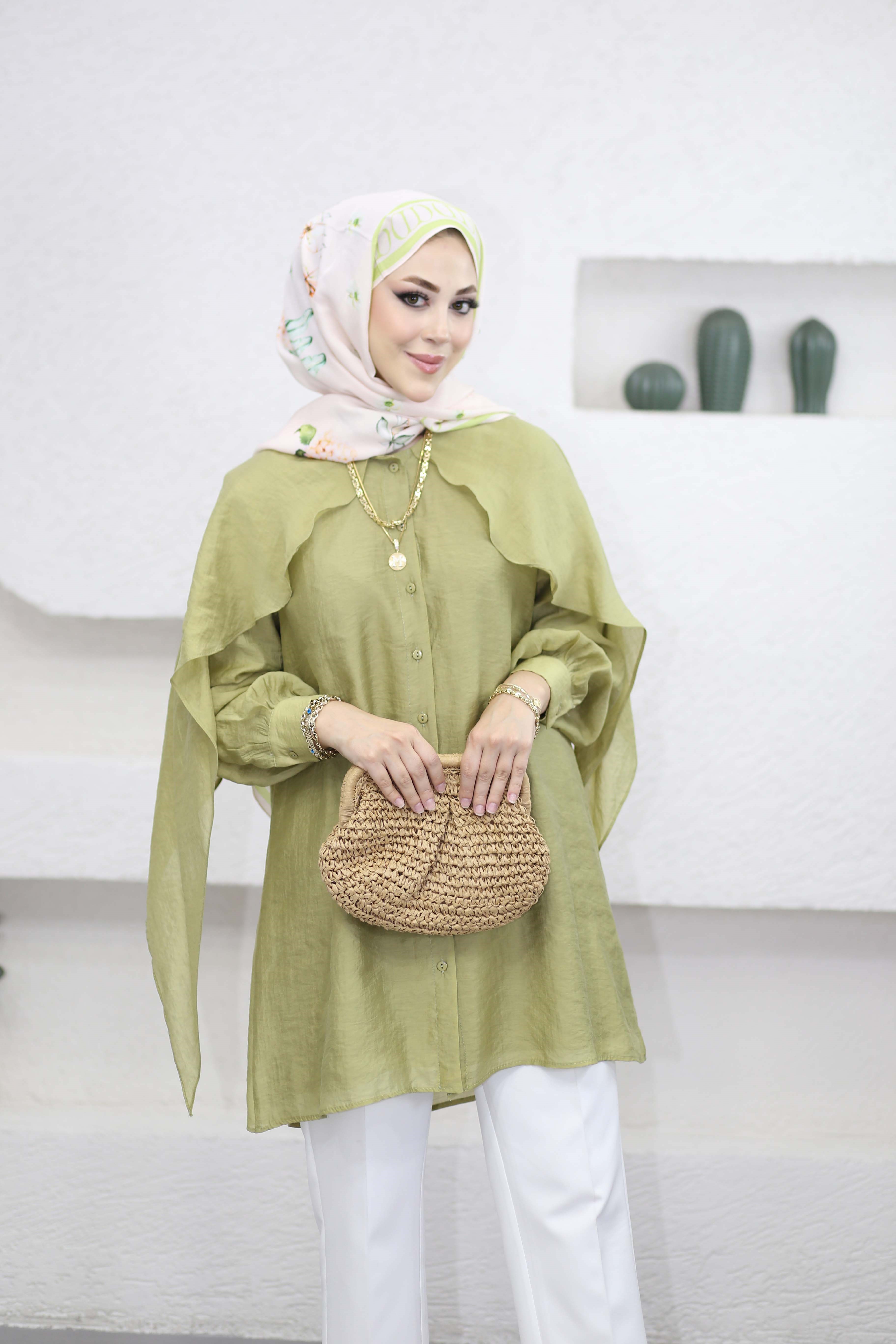 Zeliş Tunik Yağ Yeşili 3236