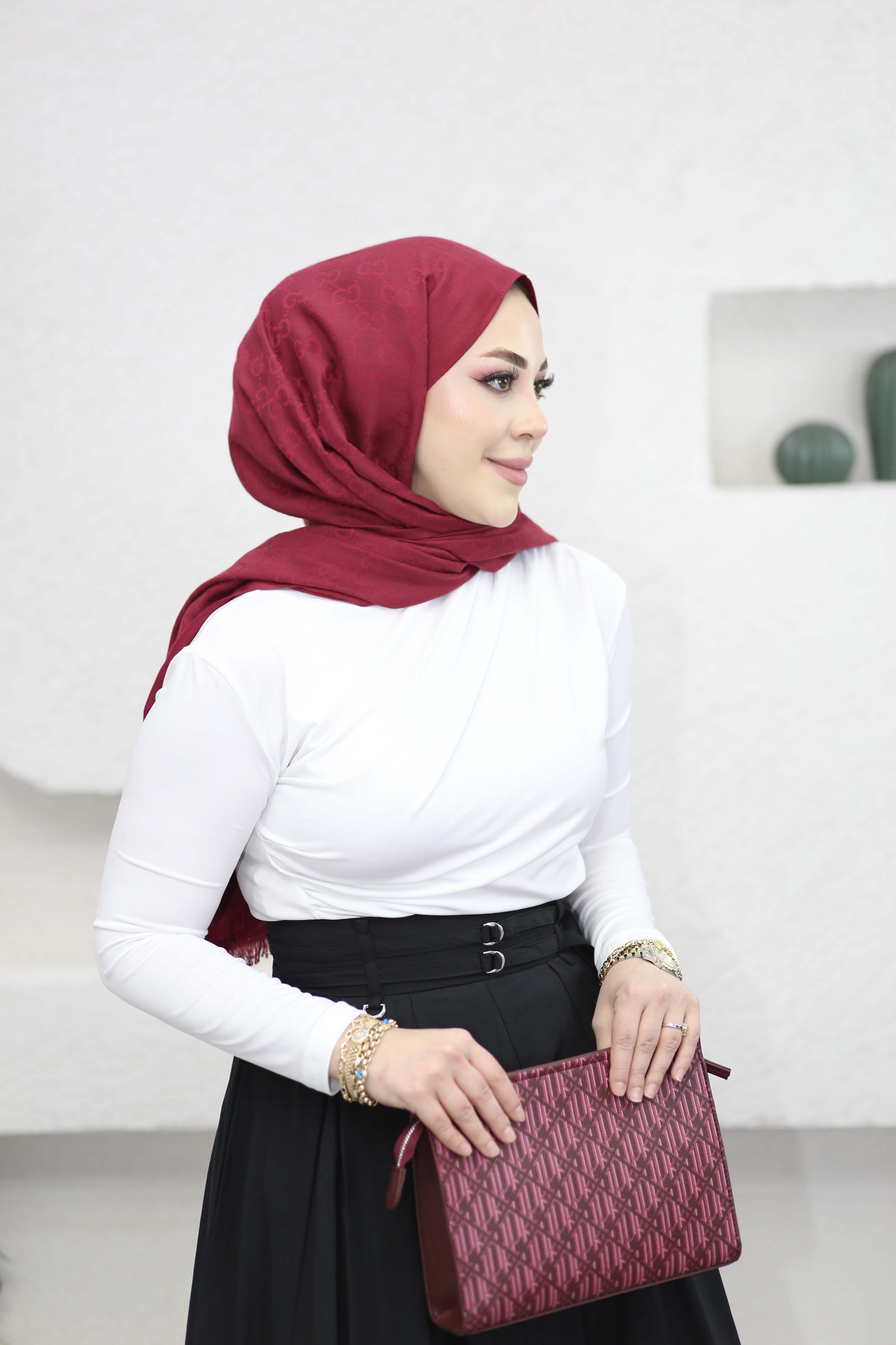 Drapeli Bluz Beyaz 9871