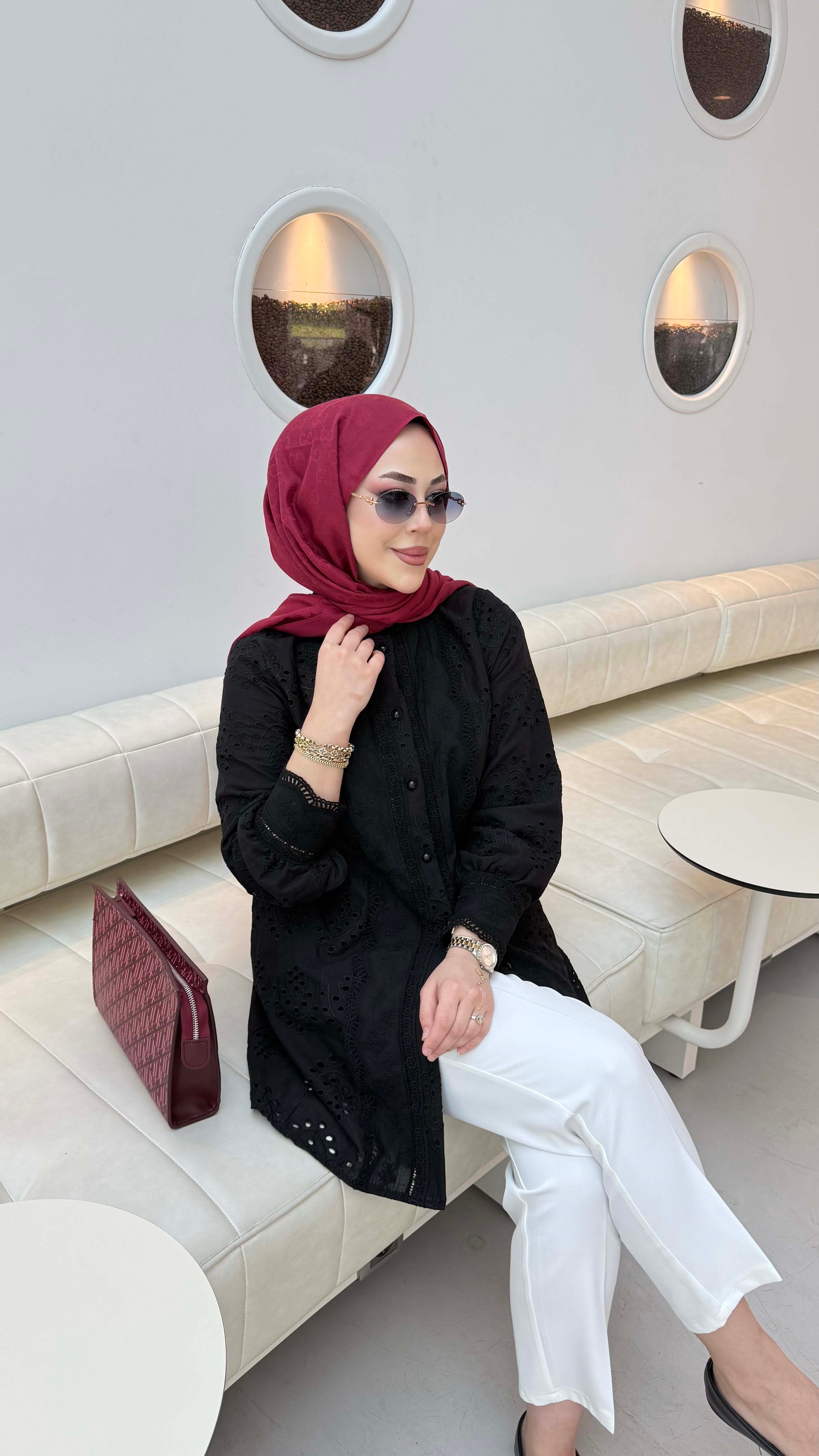 Afra Gömlek Siyah 2001